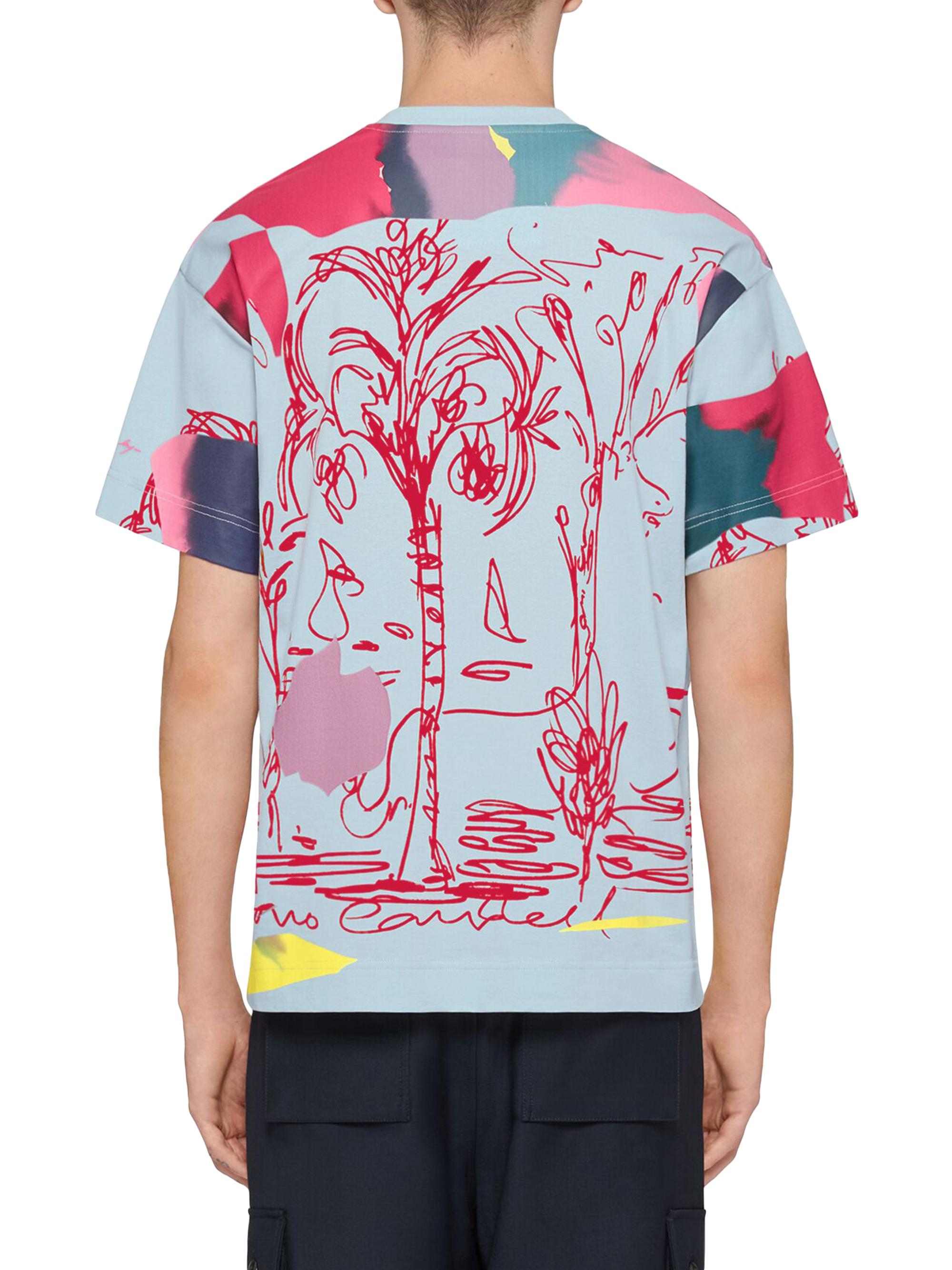 Givenchy Printed Multicolor T-Shirt in Cotton | Saks Fifth Avenue