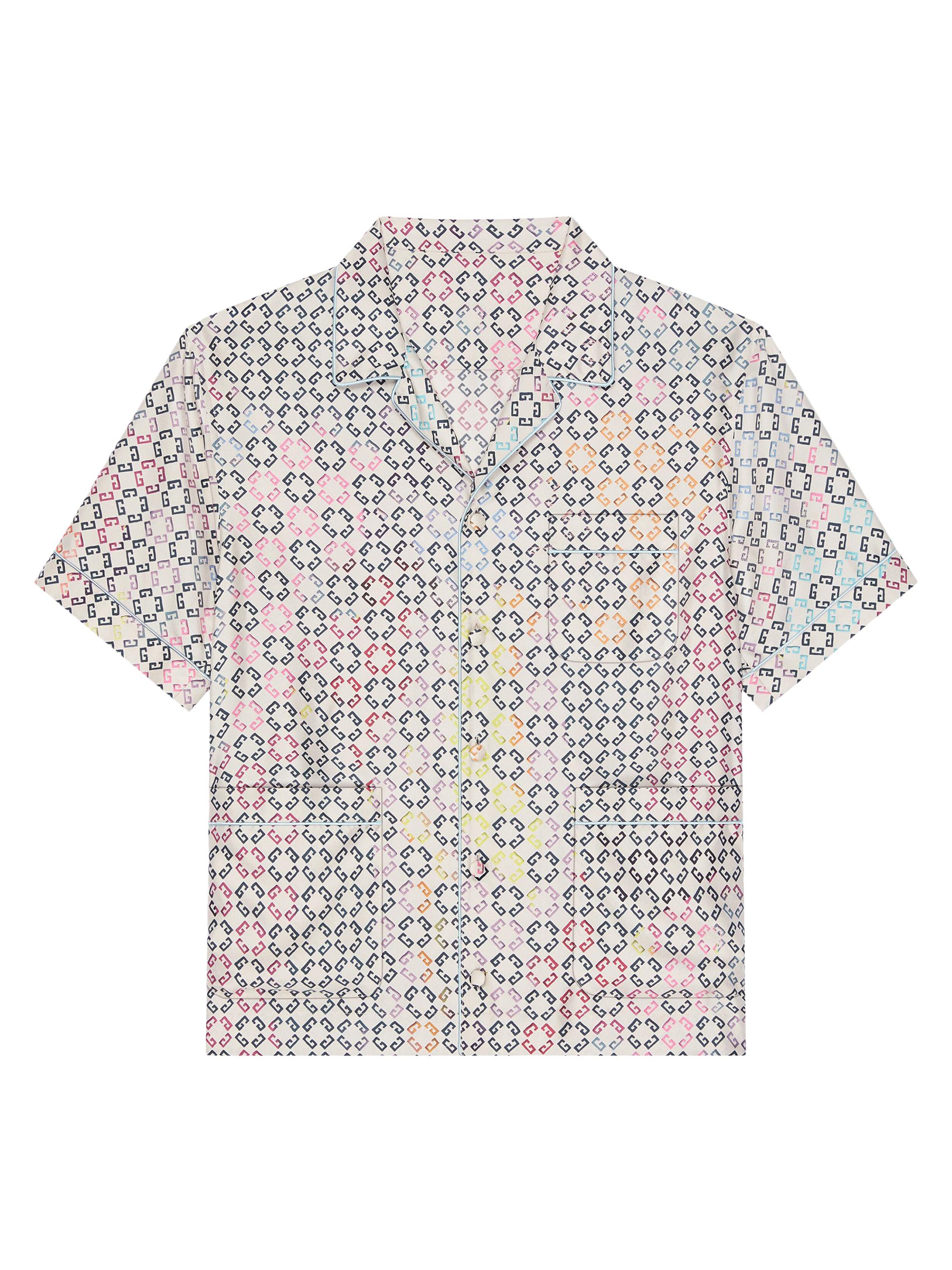 Givenchy Men's Pyjamas Shirt in Monogram 72 Silk - Multicolored