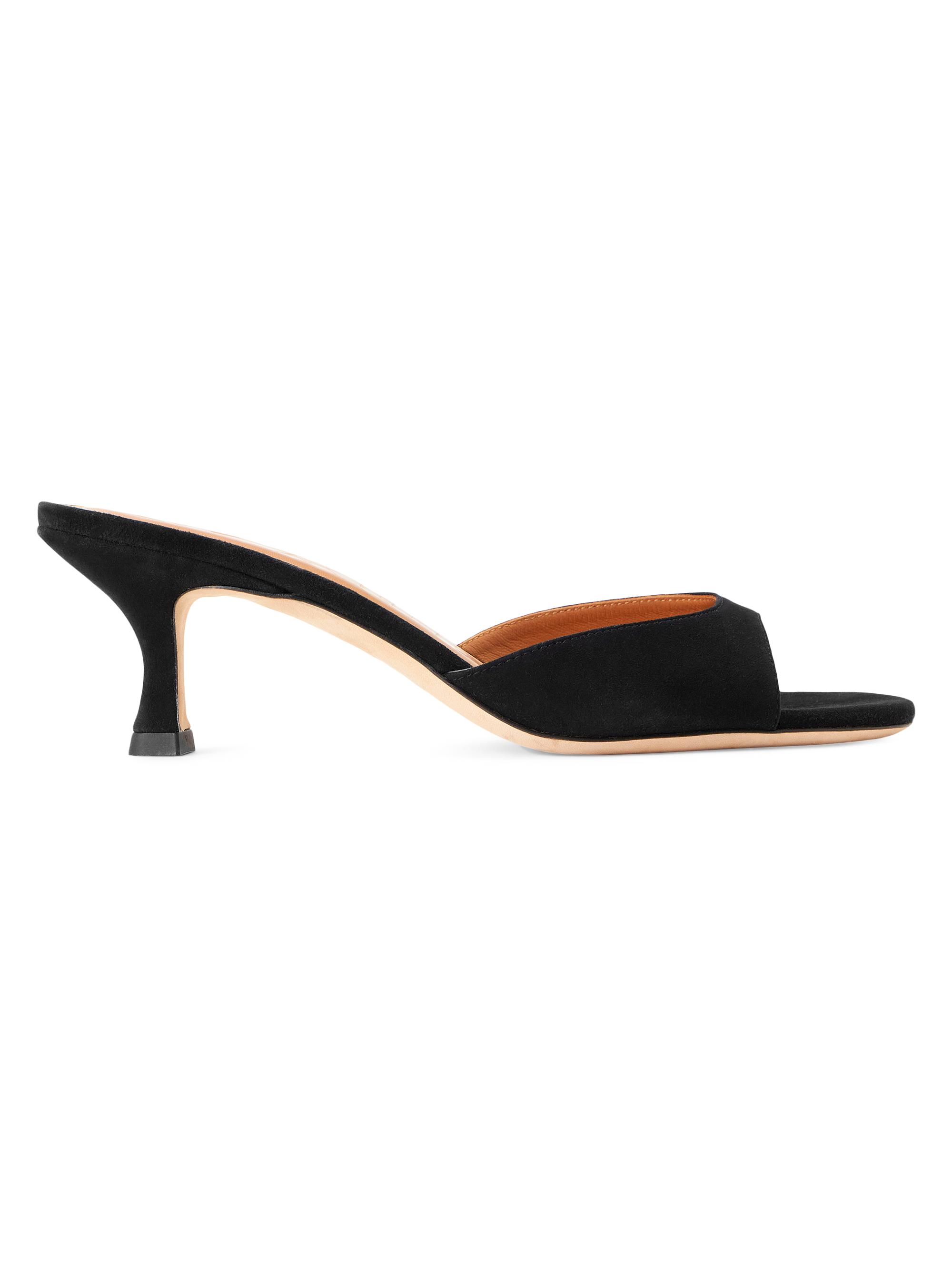Staud Women's Brigitte 55MM Suede Mules - Black