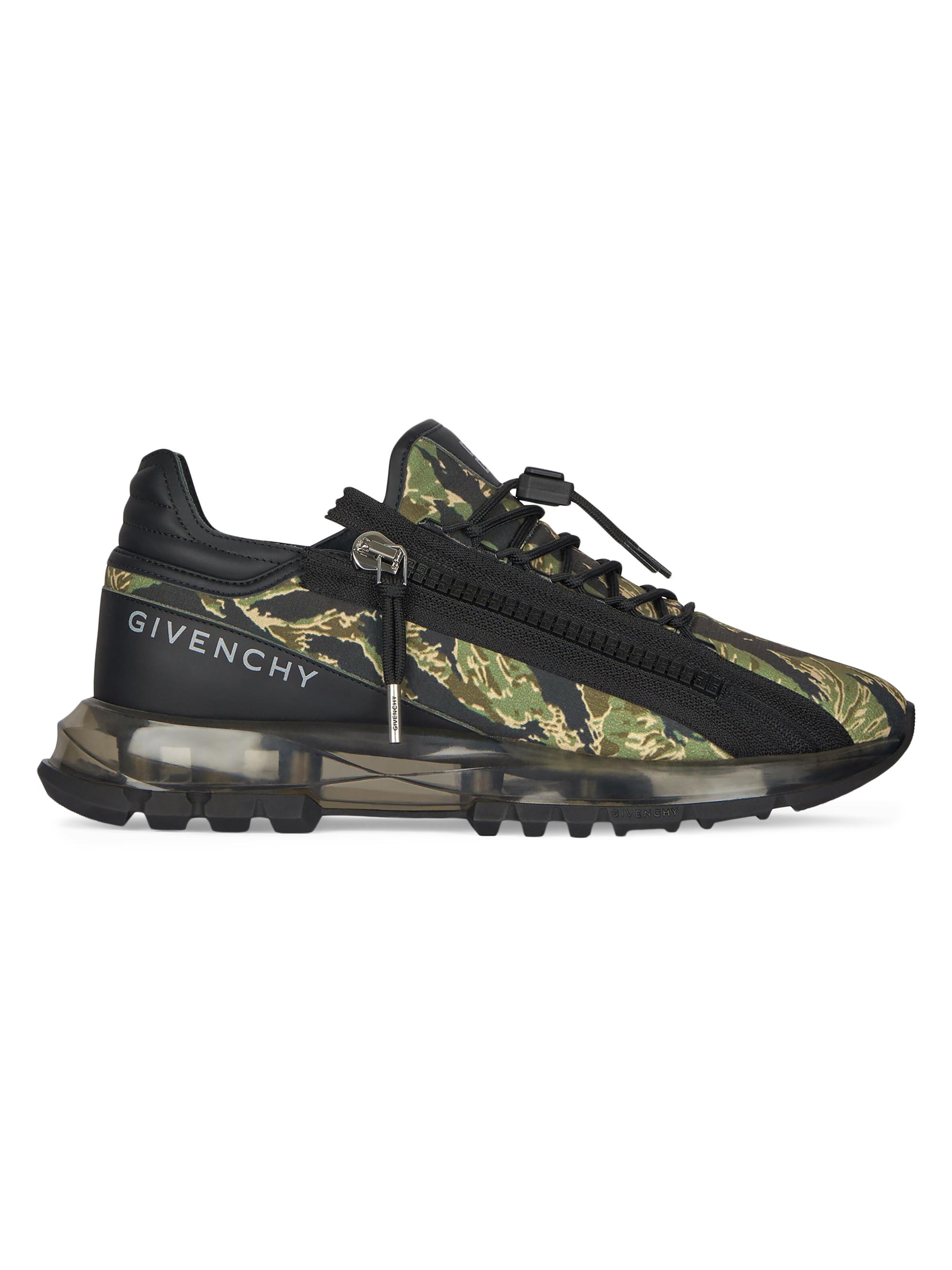 Givenchy Men's Spectre Sneakers in Camo Print - Black Khaki