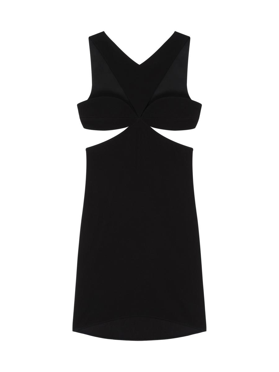 【送料&関税込】Givenchy Cut-out Detail Dress Givenchy Cut Out Dress in Crepe Satin with Rhinestones