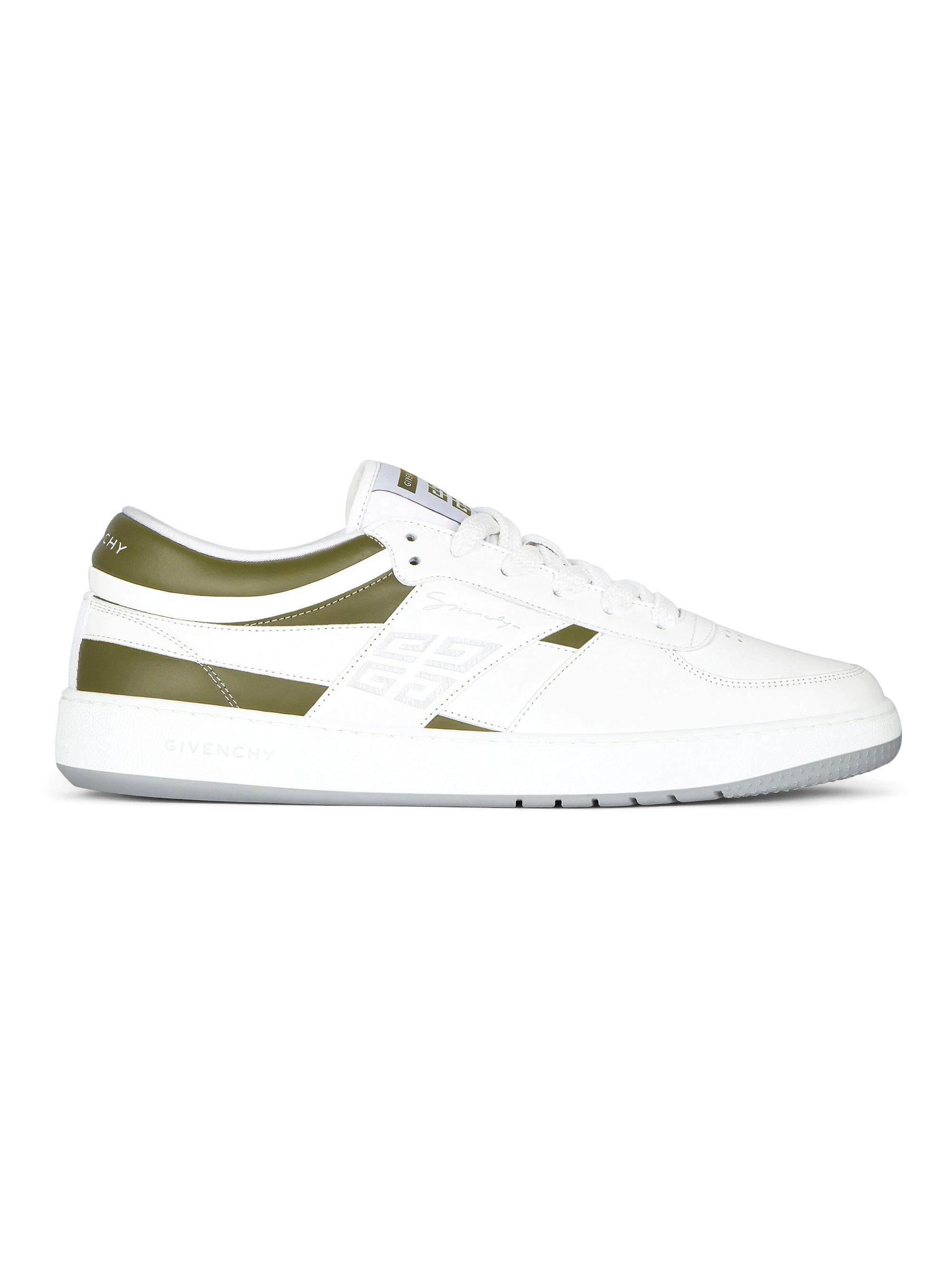 Givenchy Men's G Move Sneakers in Mixed Leathers - White Khaki