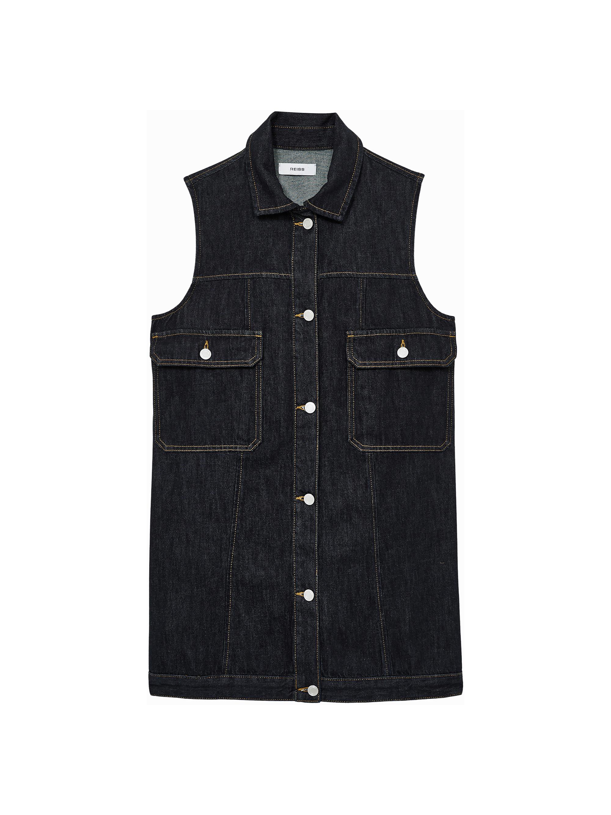 Reiss Women's Sleeveless Denim Minidress - Indigo