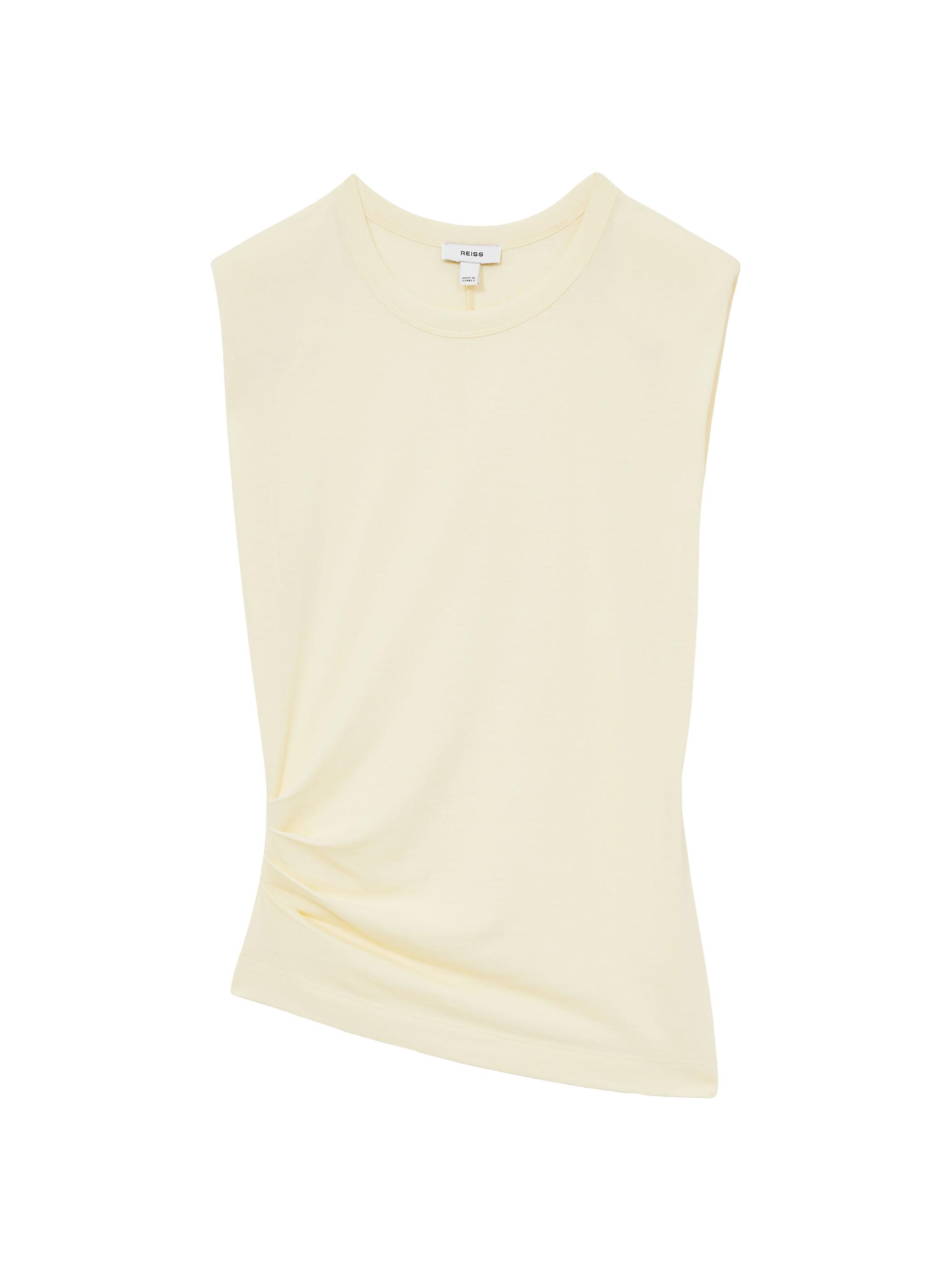 Reiss Women's Asymmetrical Tank Top - Buttermilk