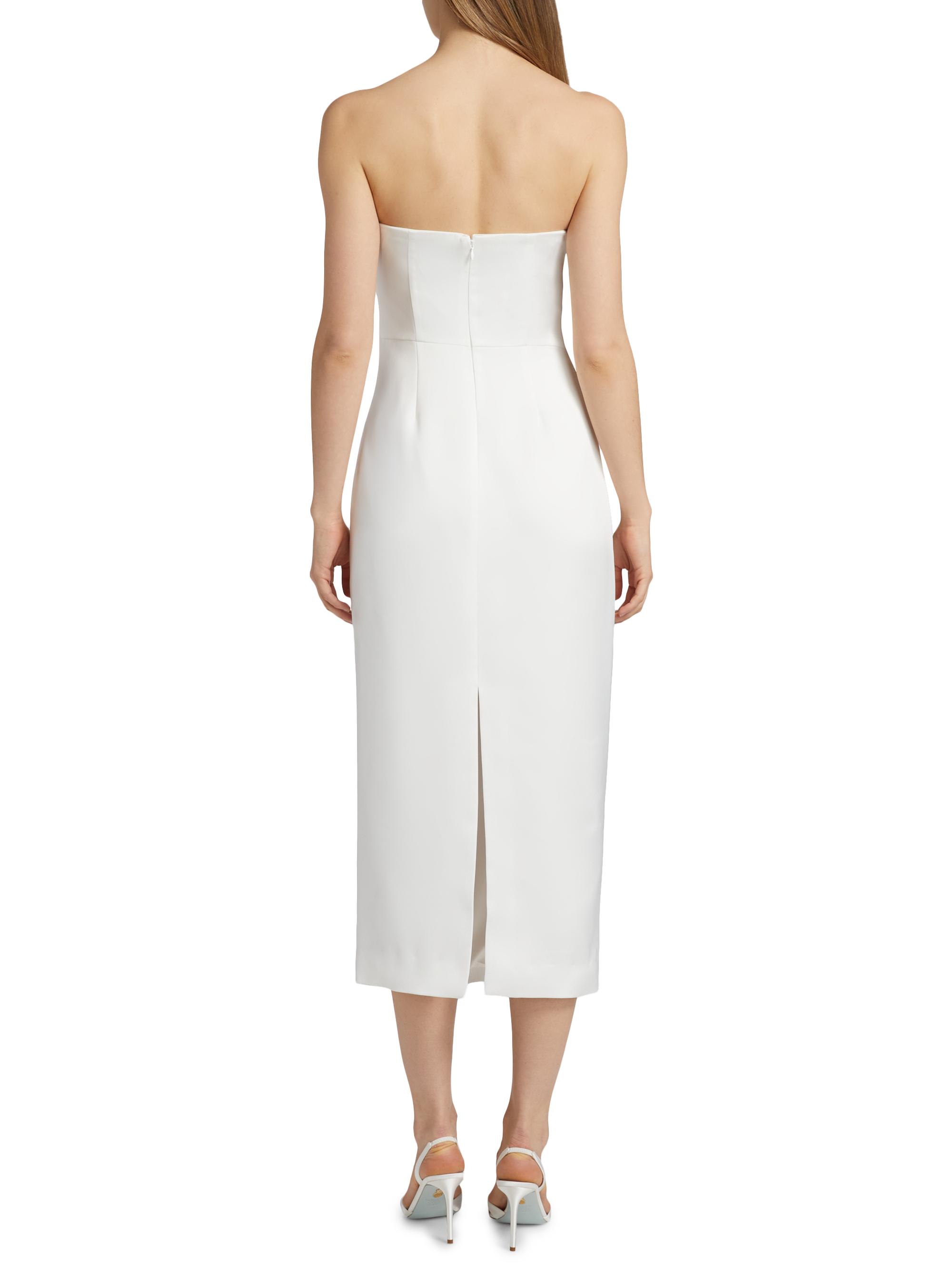 Ramy Brook Orion Knotted Satin Midi-Dress | Saks Fifth Avenue