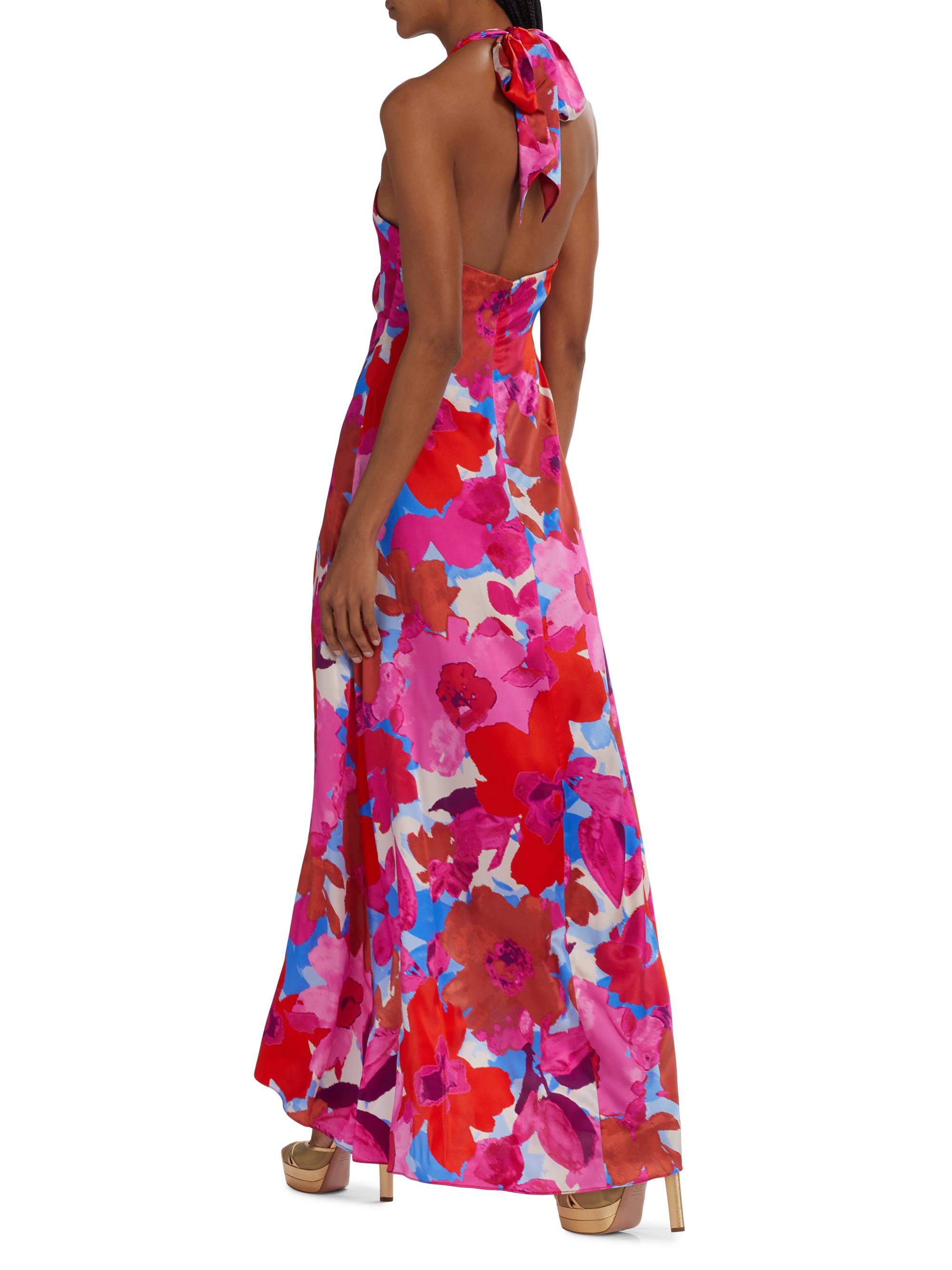 Ramy Brook Darbi Stretch-Silk Floral Gown | Saks Fifth Avenue