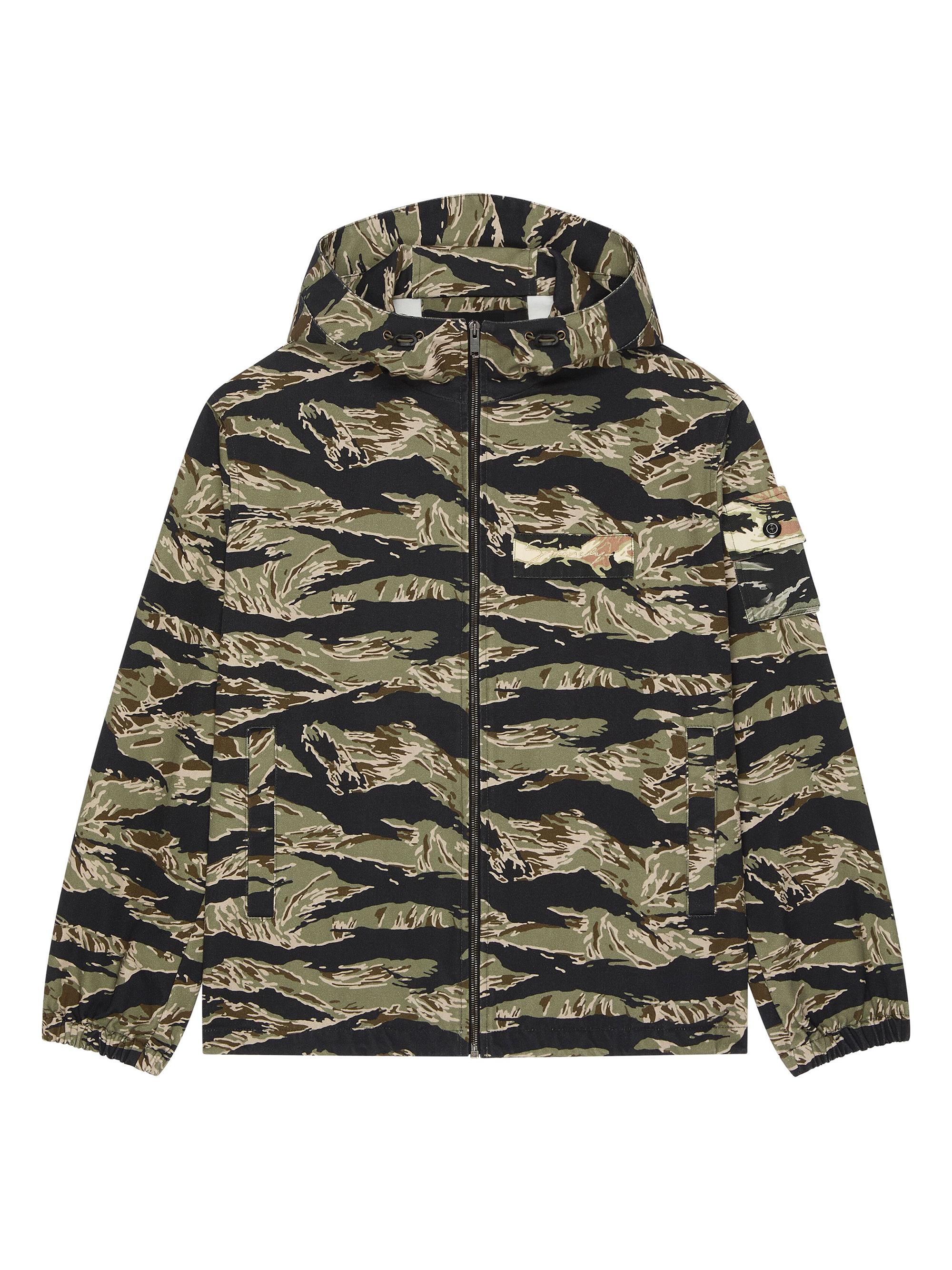 Givenchy Men's Windbreaker in Cotton with Camo Print