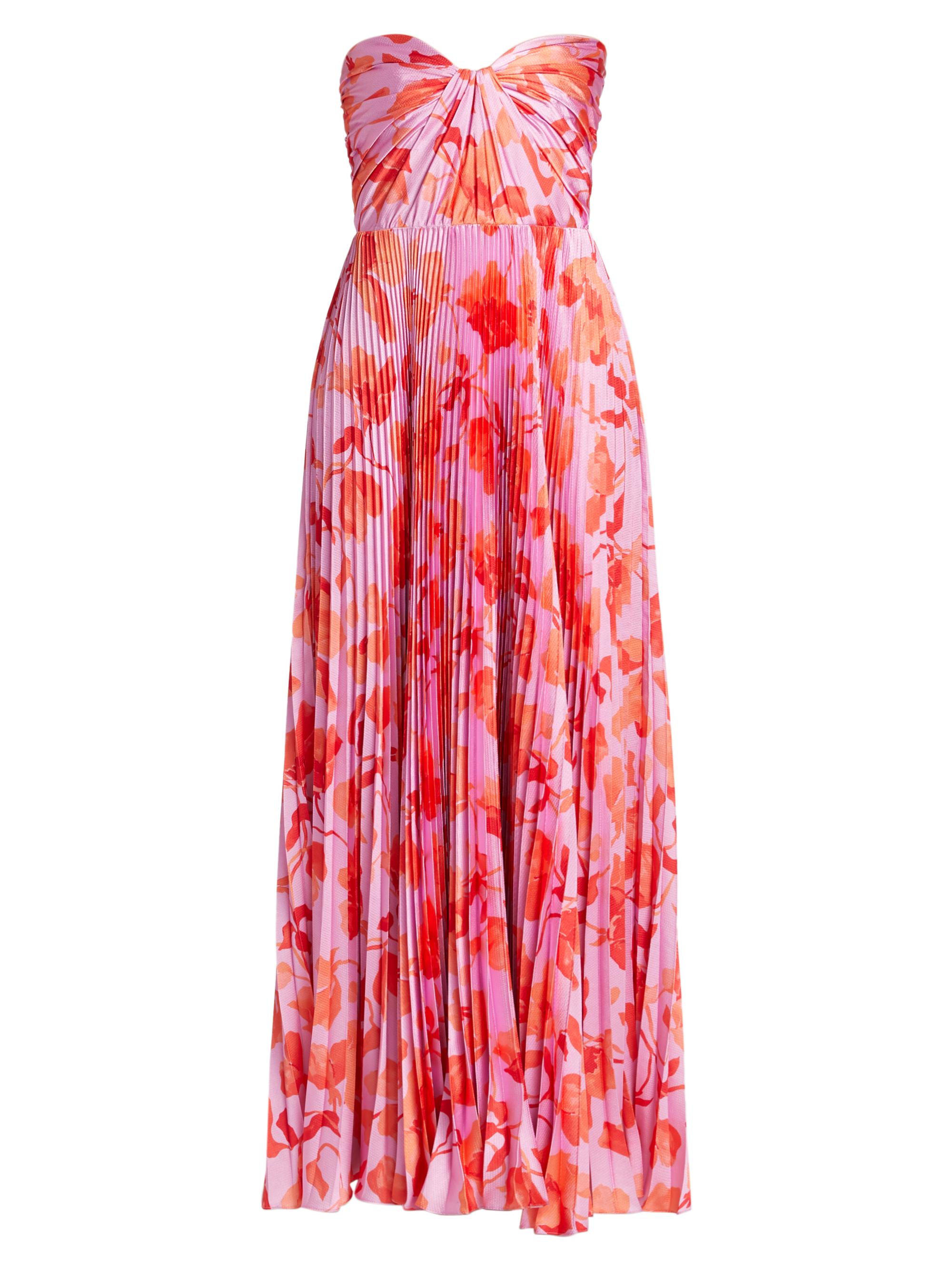 As It May Women's Nora Printed Satin Gown - Lilac Lotus