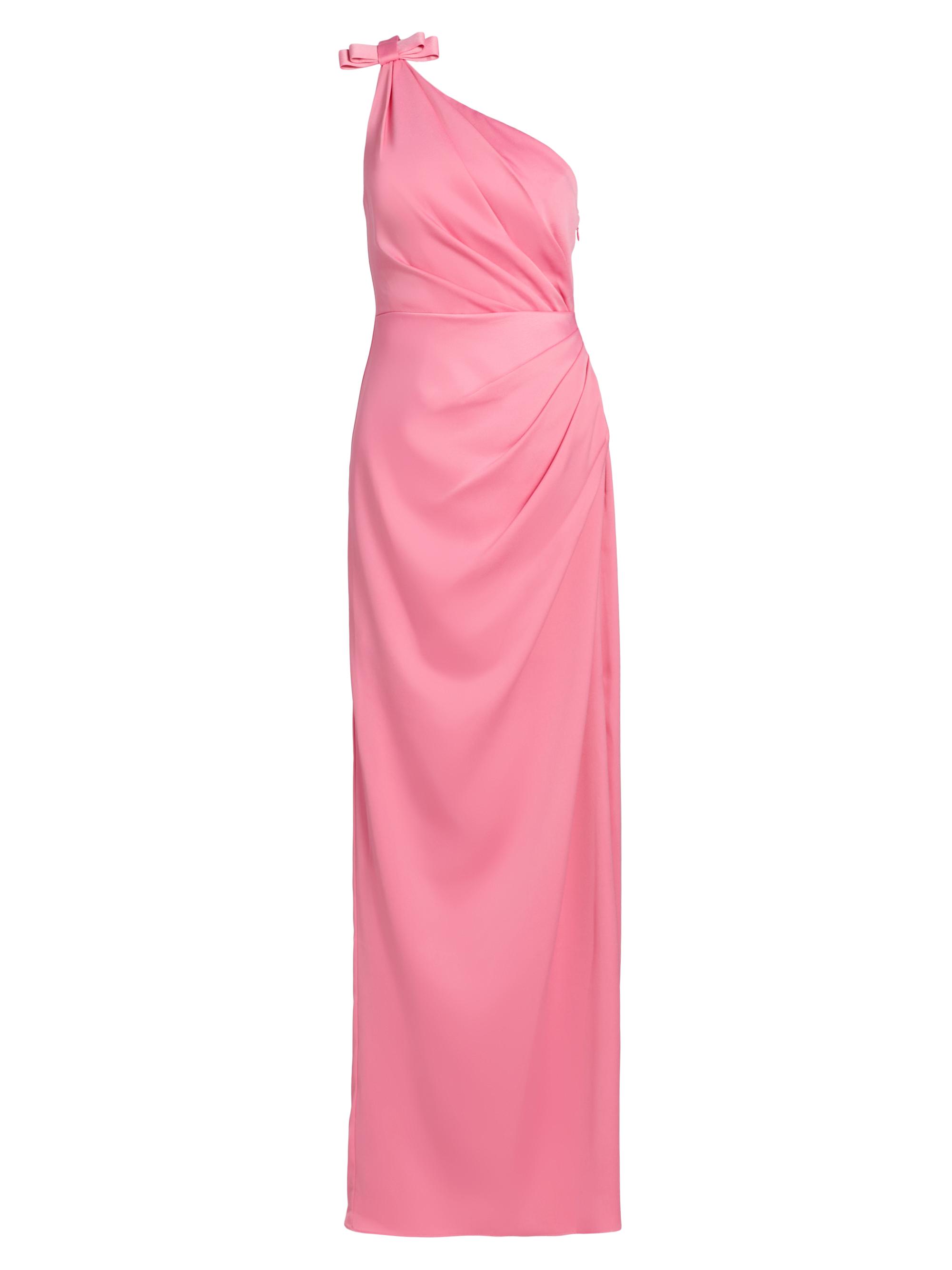 As It May Women's Alexis Crepe One-Shoulder Gown - Petal Pink