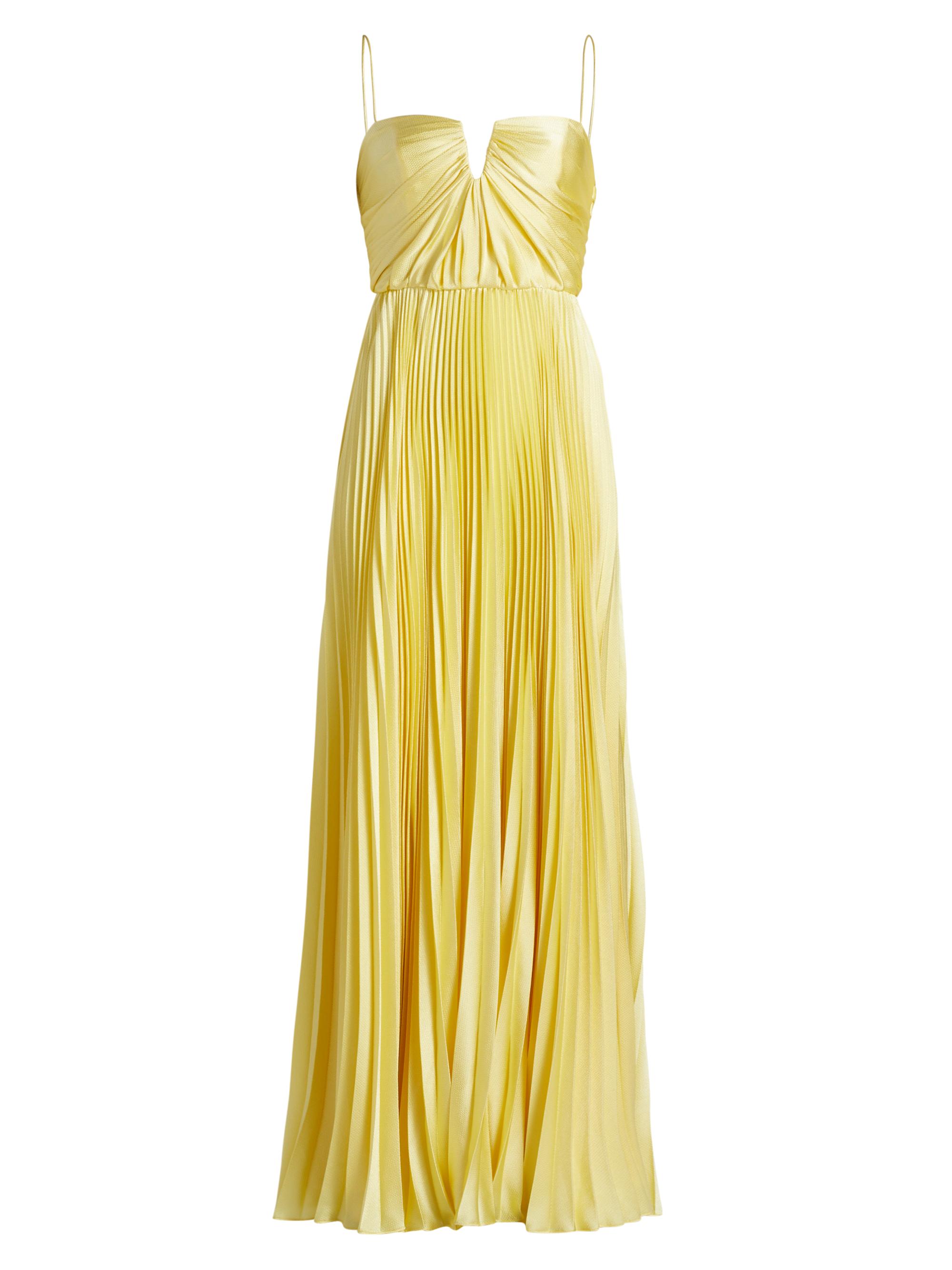 As It May Perle Pleated Satin Gown | Saks Fifth Avenue