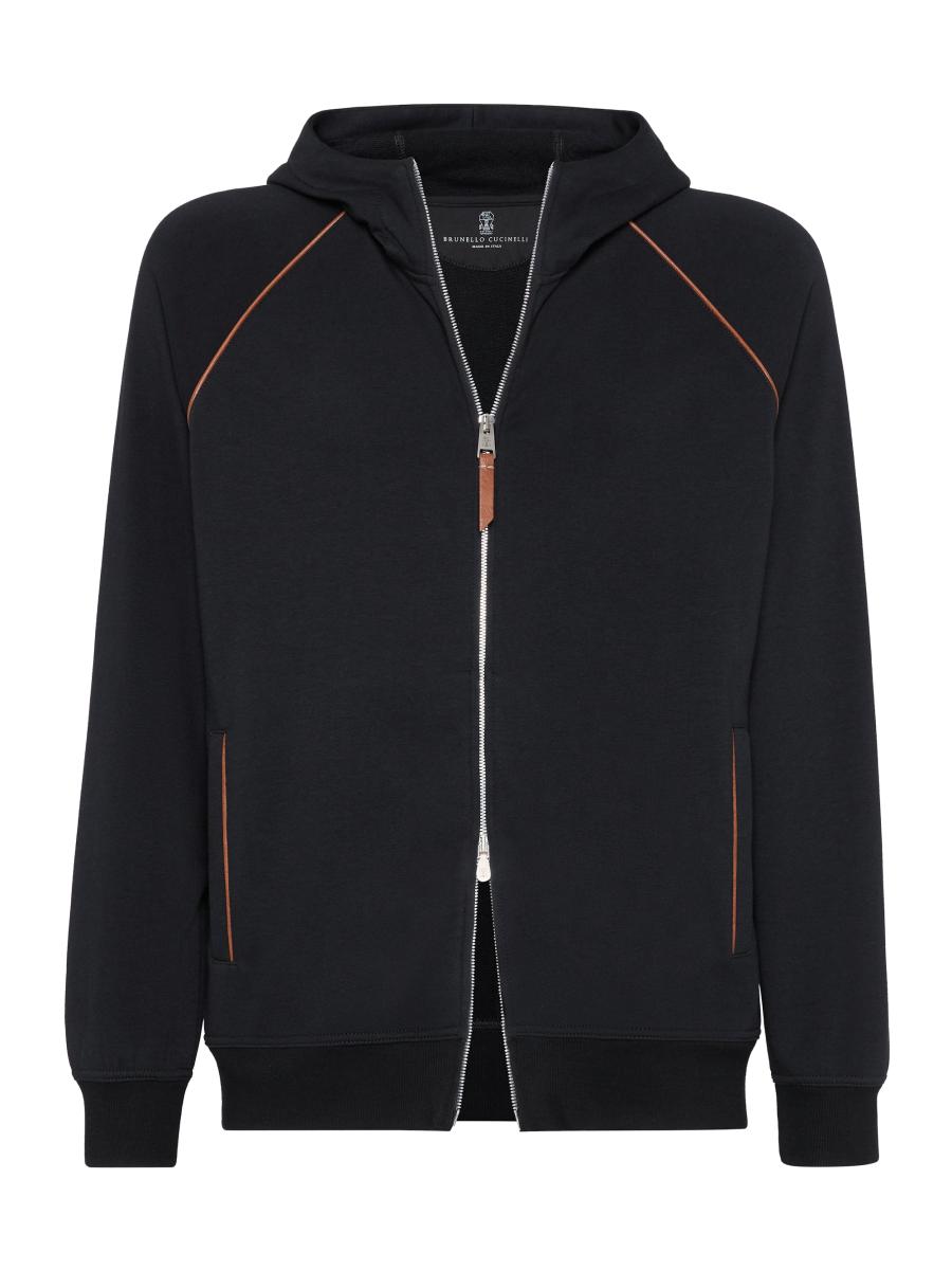 Brunello Cucinelli Techno Cotton French Terry Hooded