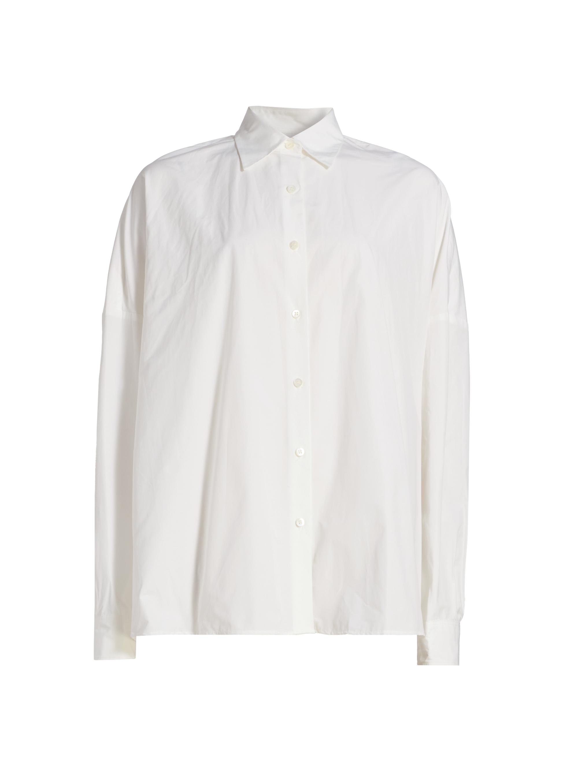 Dries Van Noten Women's Casia Oversized Button-Front Shirt - White