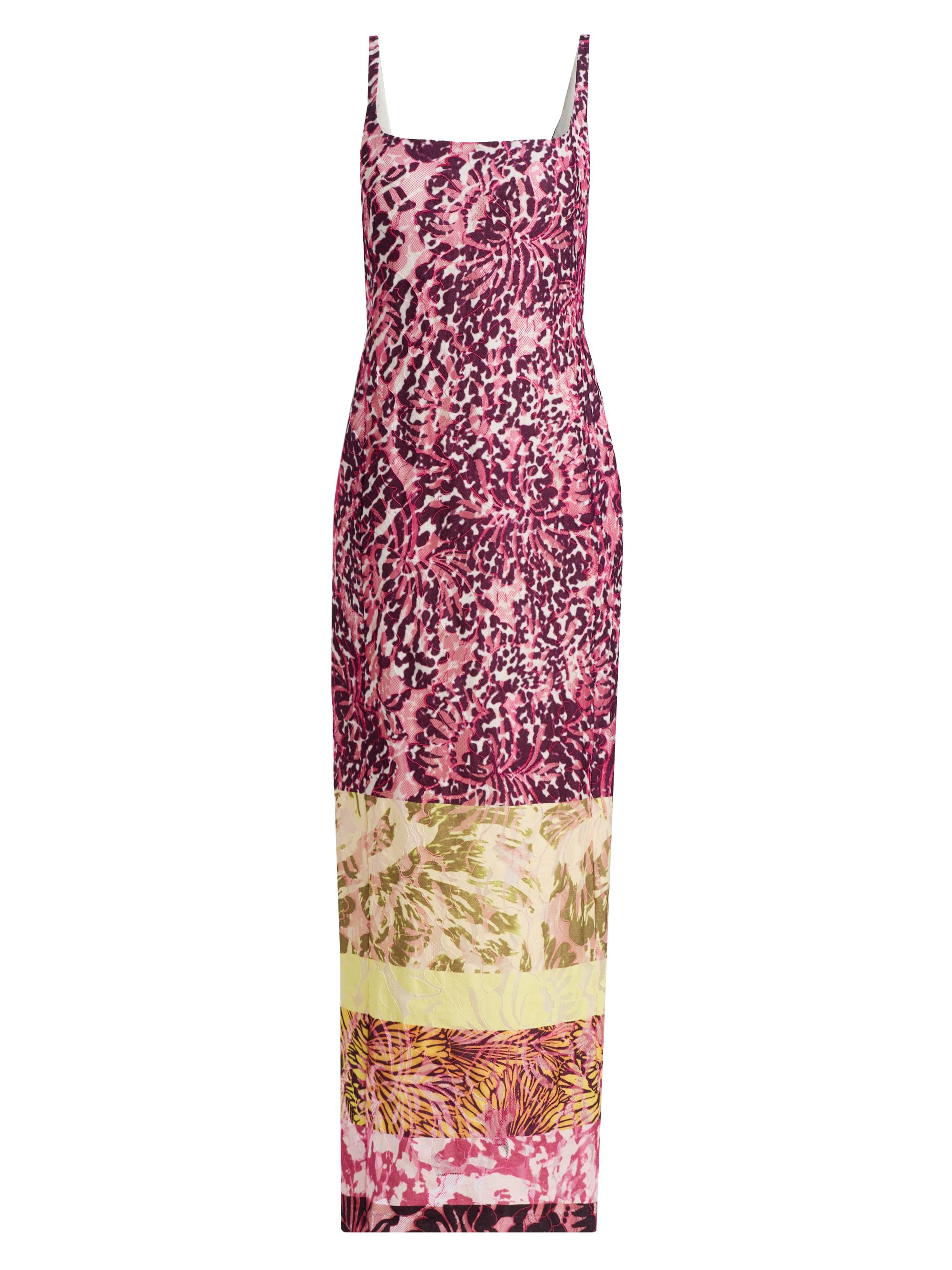 Dries Van Noten Women's Debano Printed Column Midi-Dress - Burgundy