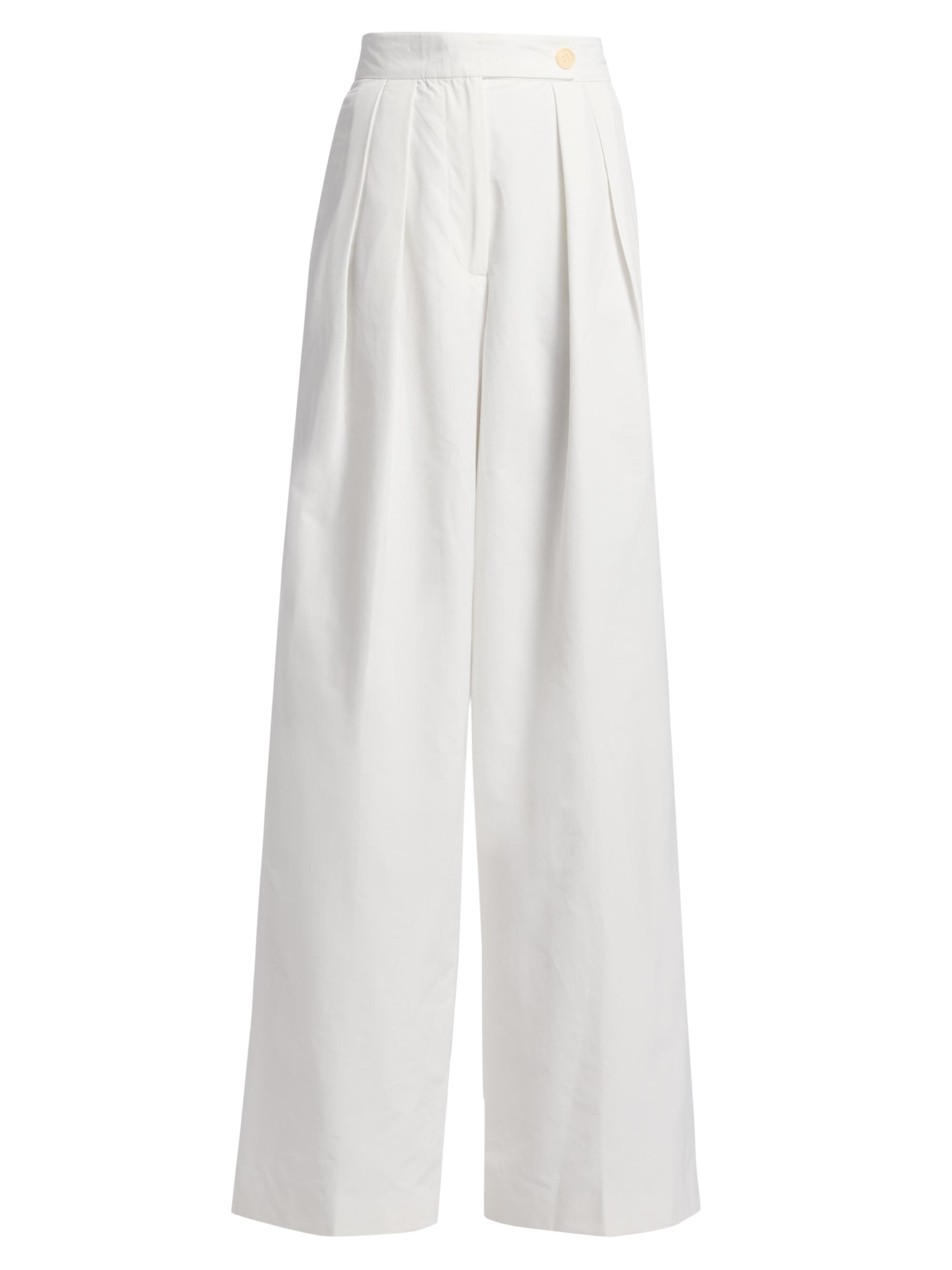 DRIES VAN NOTEN cotton ×paper slacks DRIES VAN NOTEN Pleated cotton-jersey wide-leg pants | NET-A-PORTER