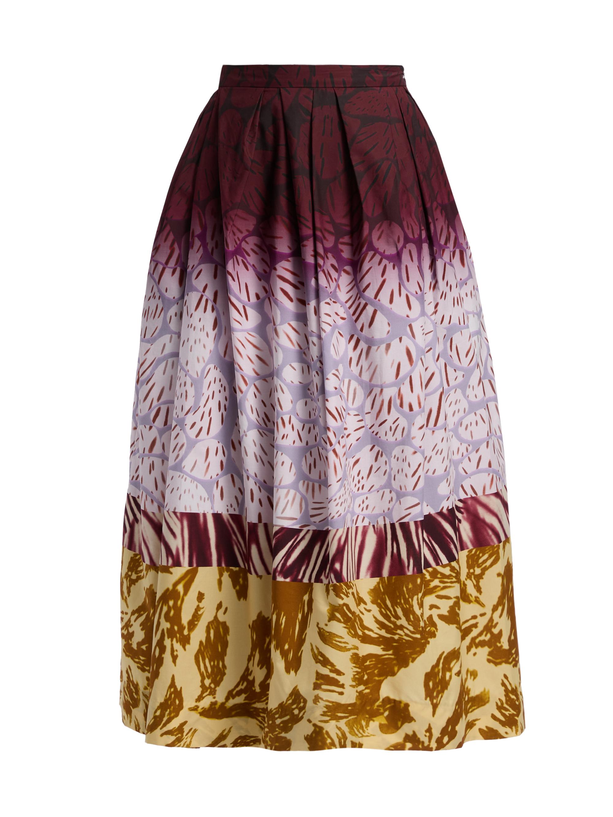 Dries Van Noten Saren Silk Brushstroke Maxi Skirt | Saks Fifth Avenue