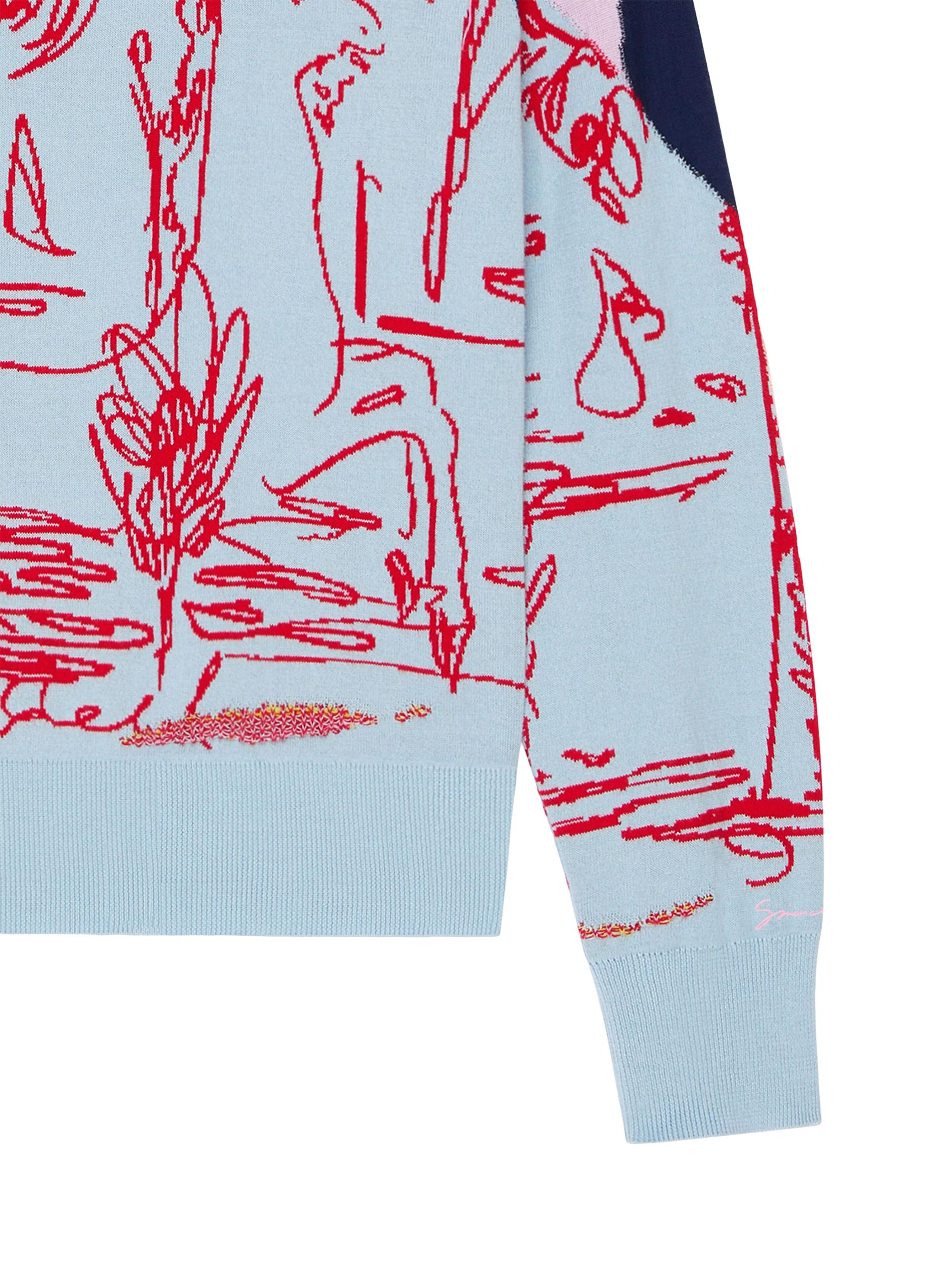 Givenchy Sweater in Cotton with Jacquard | Saks Fifth Avenue