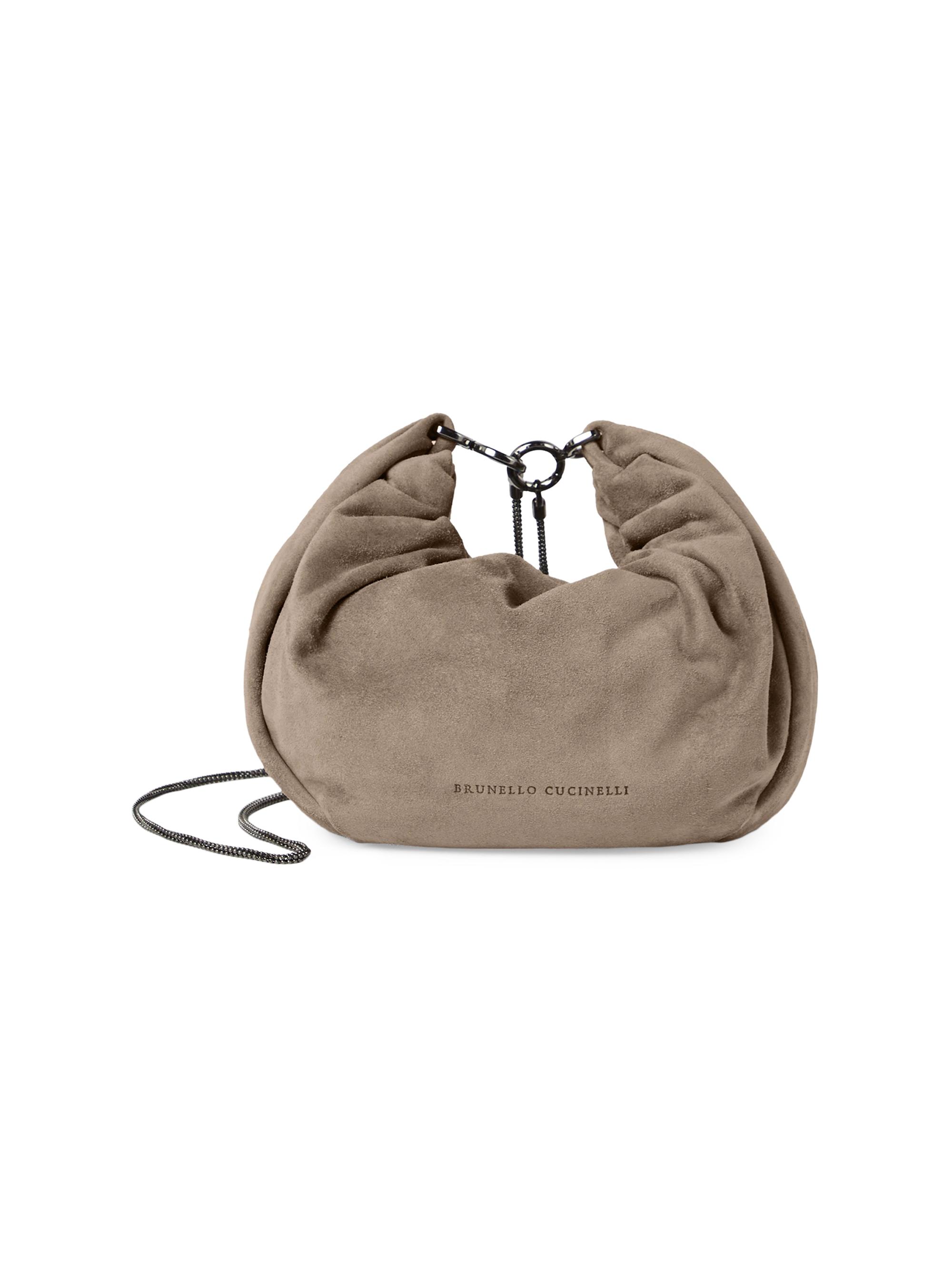 Brunello Cucinelli Women's Brioche Hobo Bag in Suede -