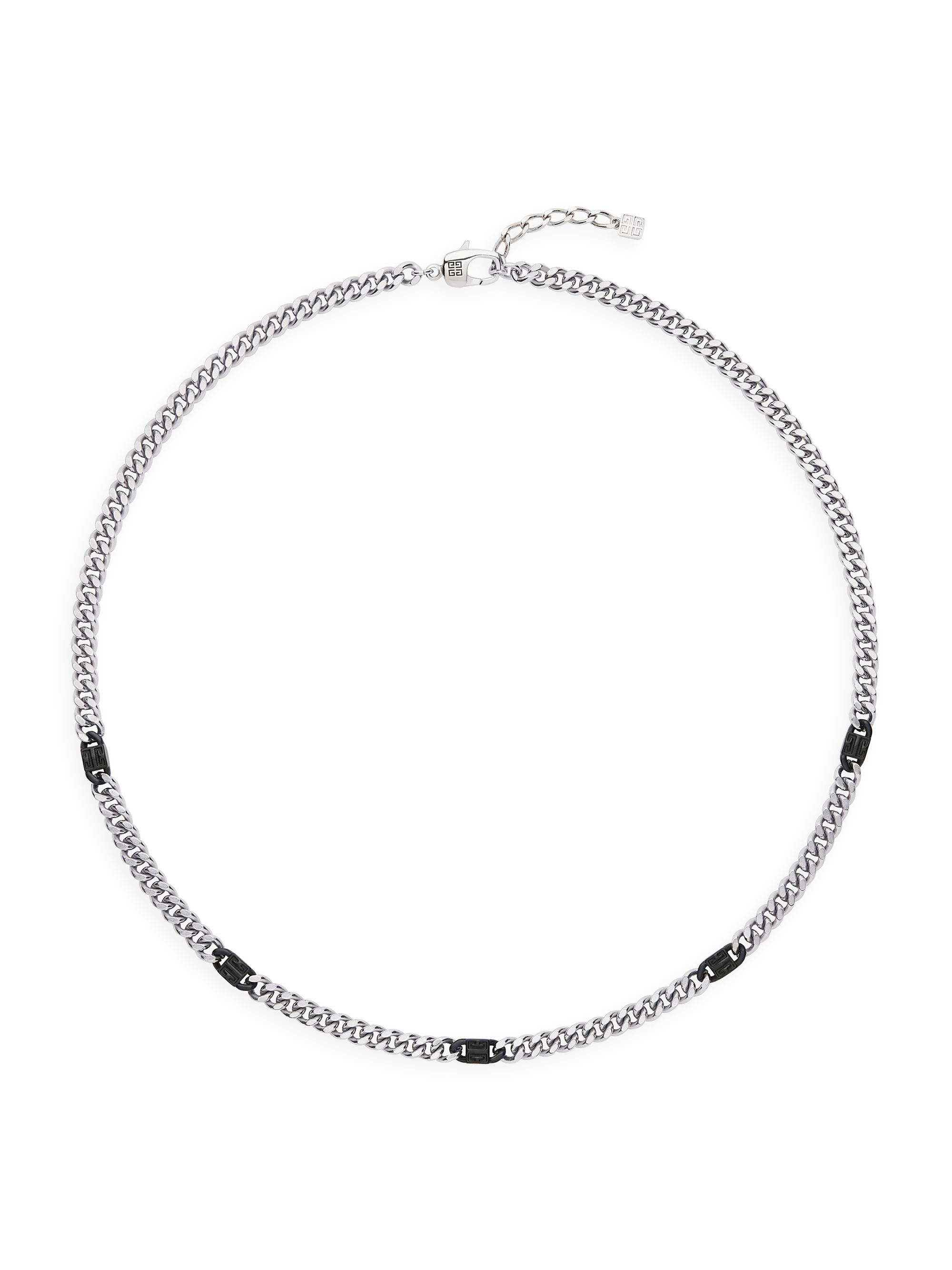 Givenchy Men's 4G Necklace in Metal - Silver