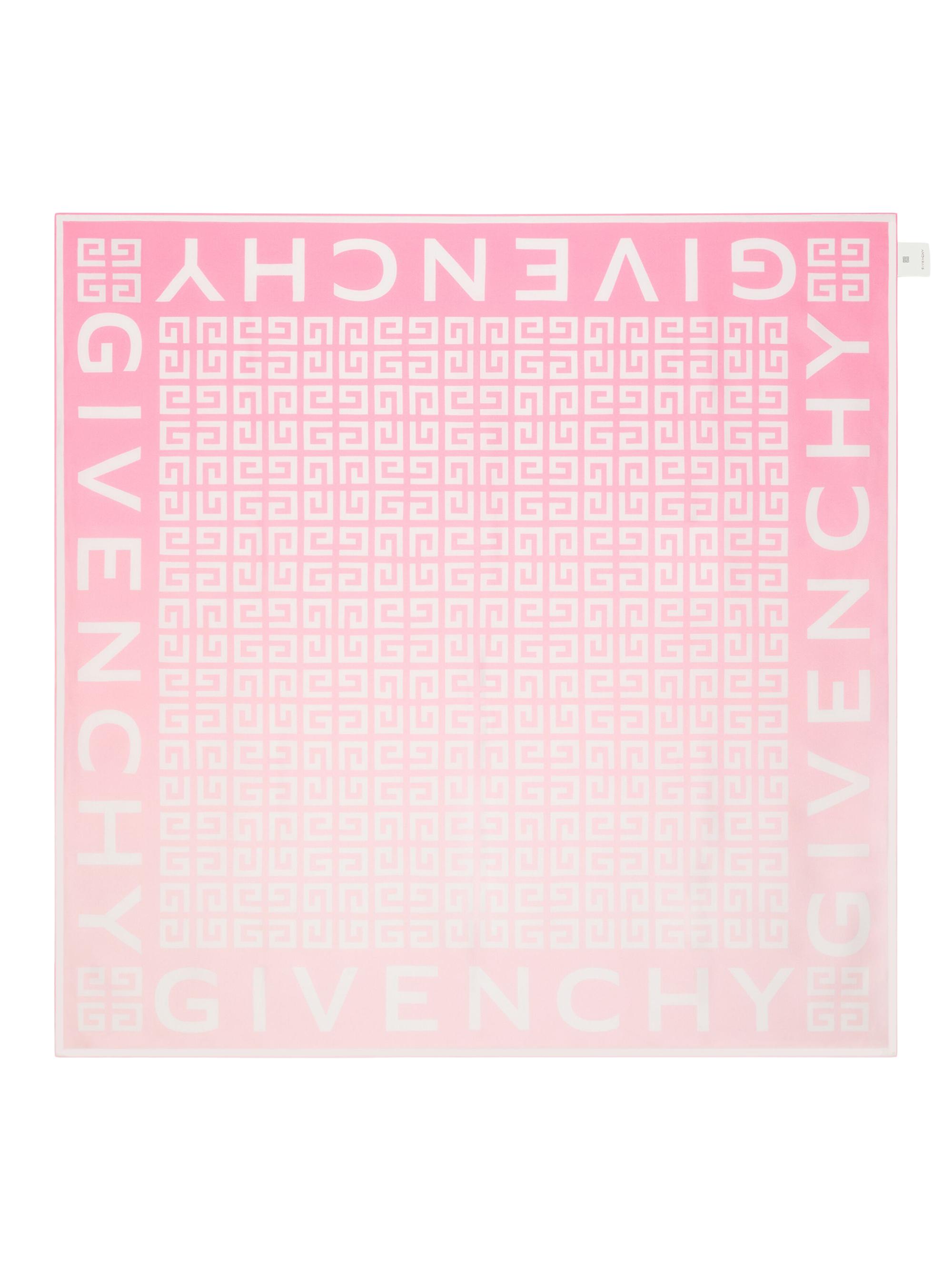 Givenchy Women's 4G Square in Silk with Gradient Effect - Pink White