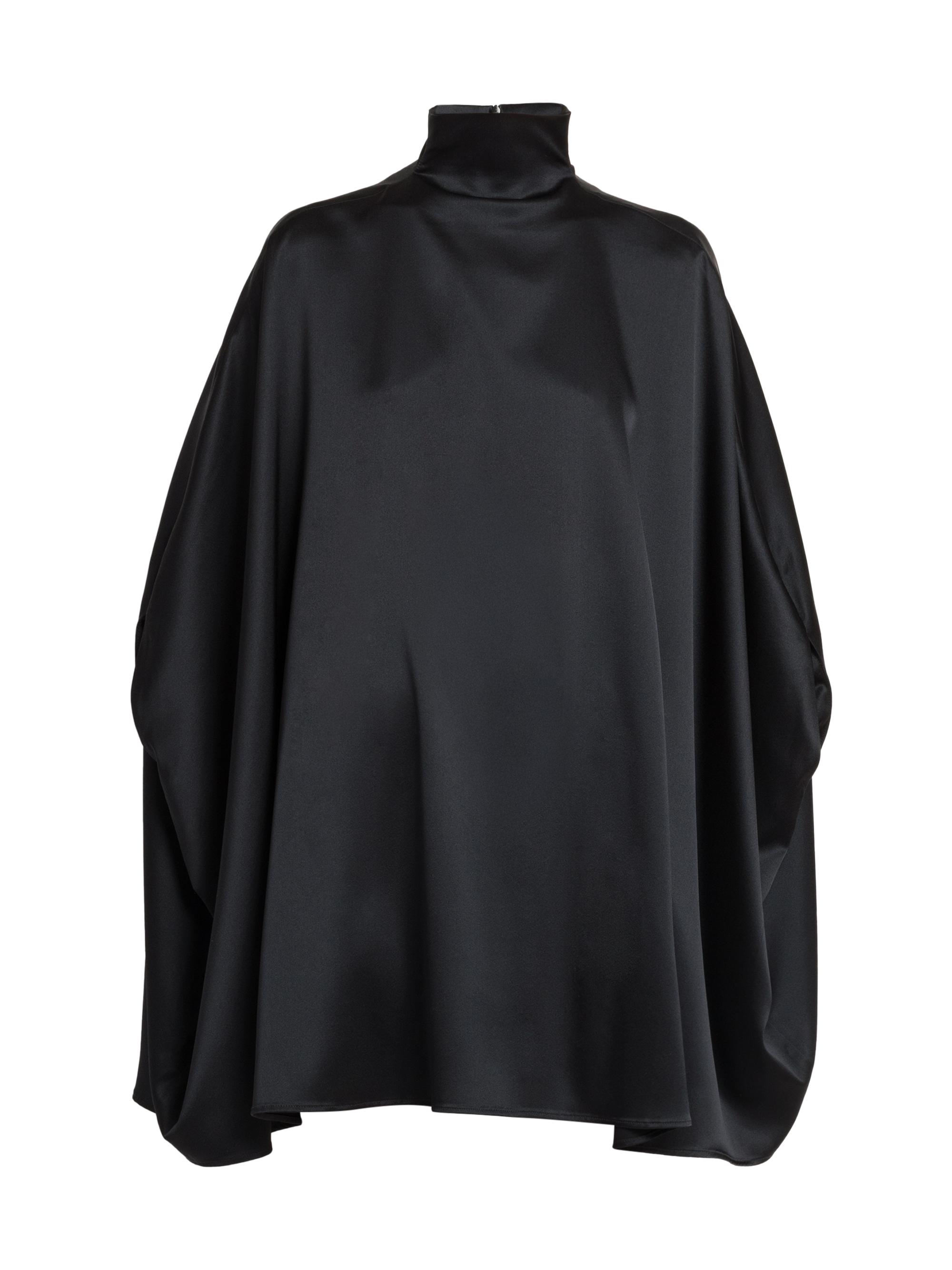 Armarium Women's Miranda Silk Cape Minidress - Black