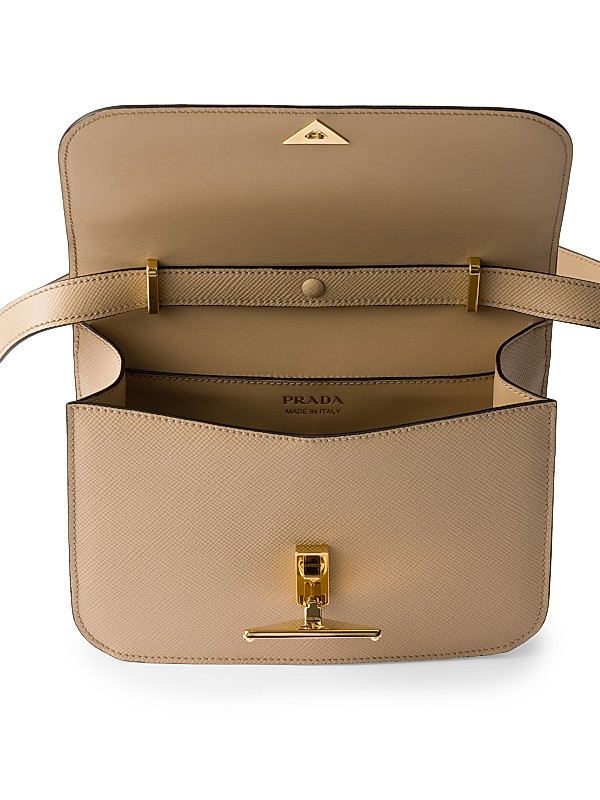 Shop Prada Saffiano Leather Flap Shoulder Bag | Saks Fifth Shop Prada Saffiano Leather Flap Shoulder Bag | Saks Fifth