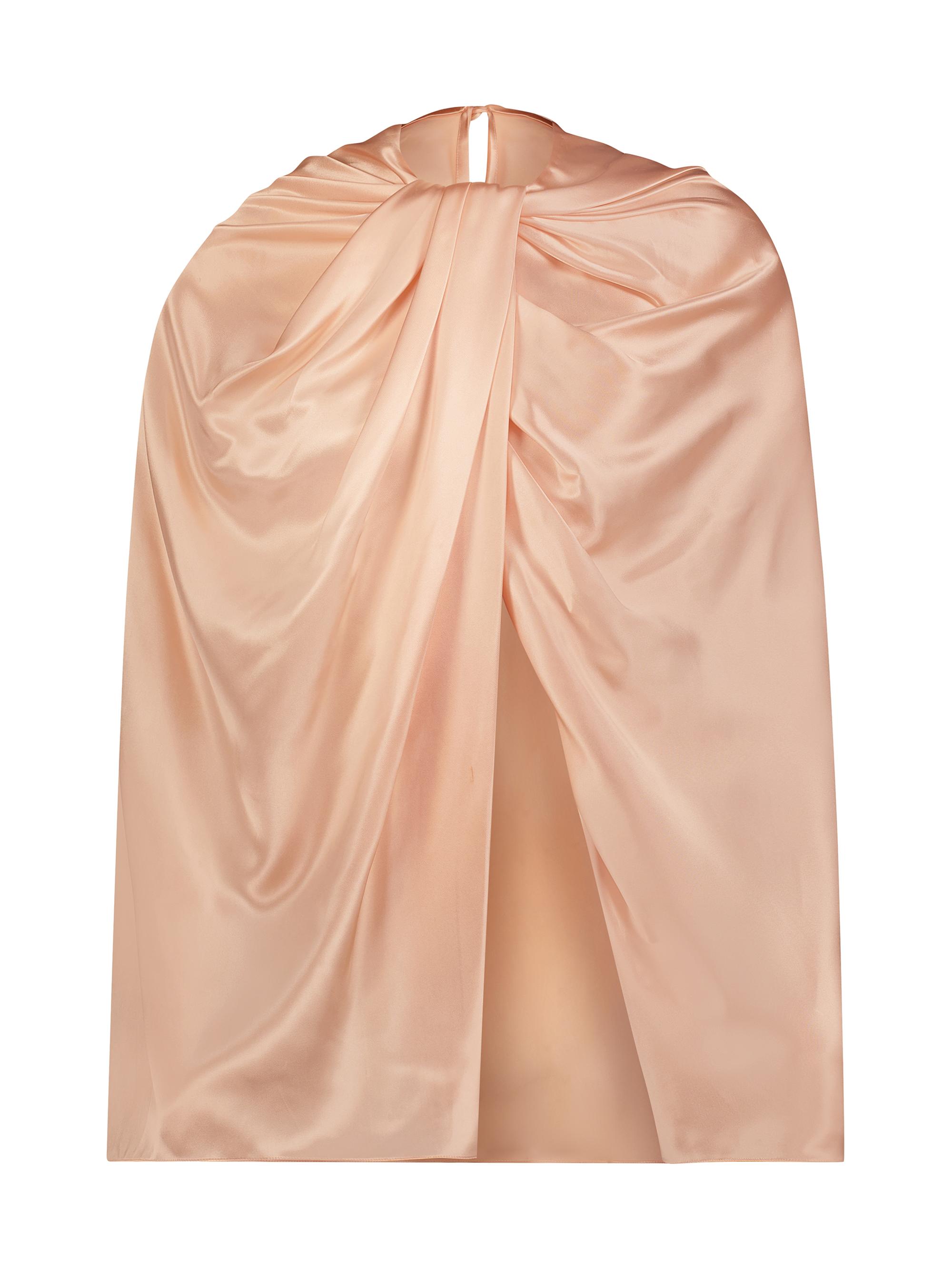 Marina Moscone Women's Twist Capelet - Pale Peach