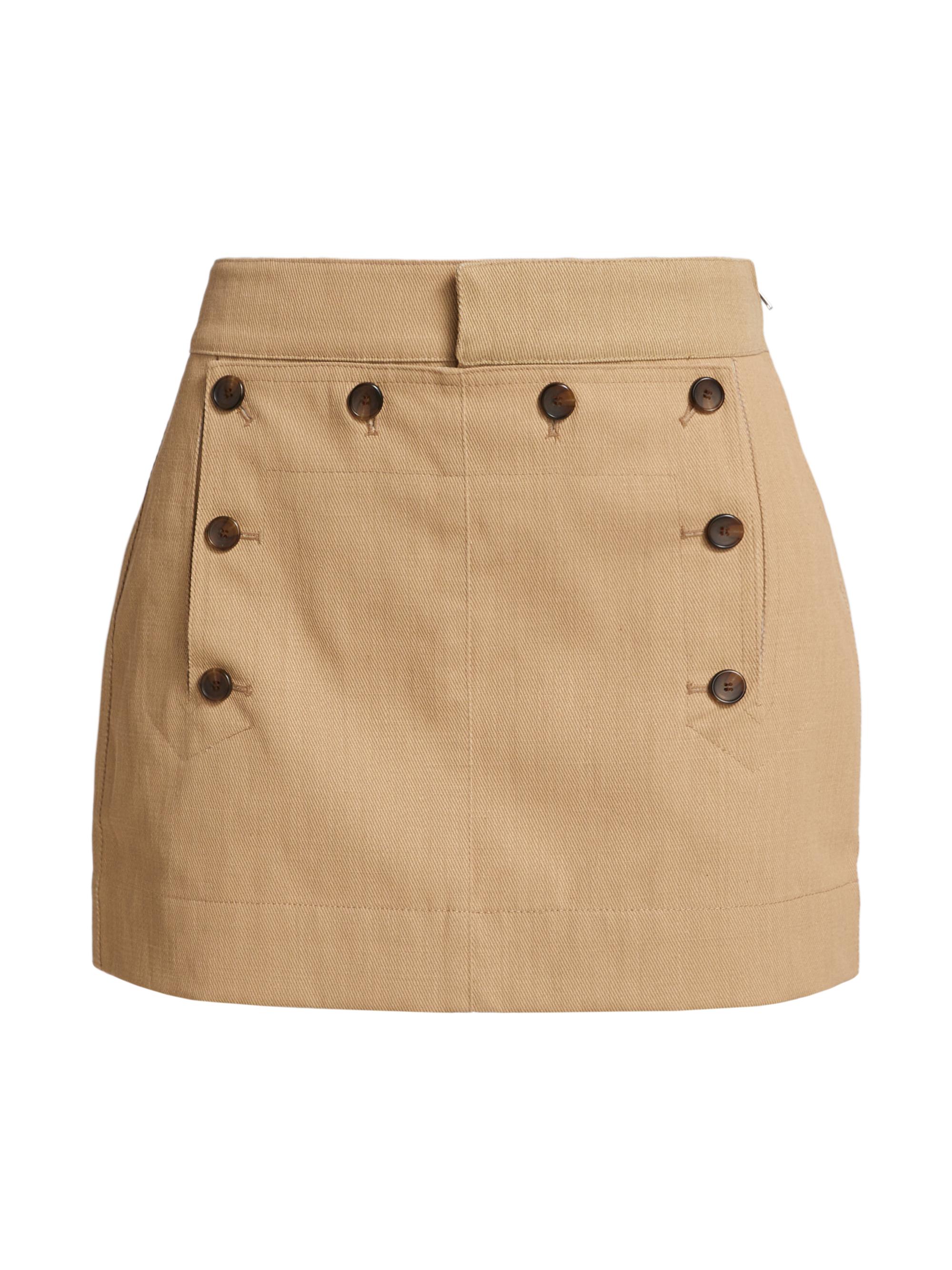 A.L.C. Women's Elli Button-Front Miniskirt - Desert Beige