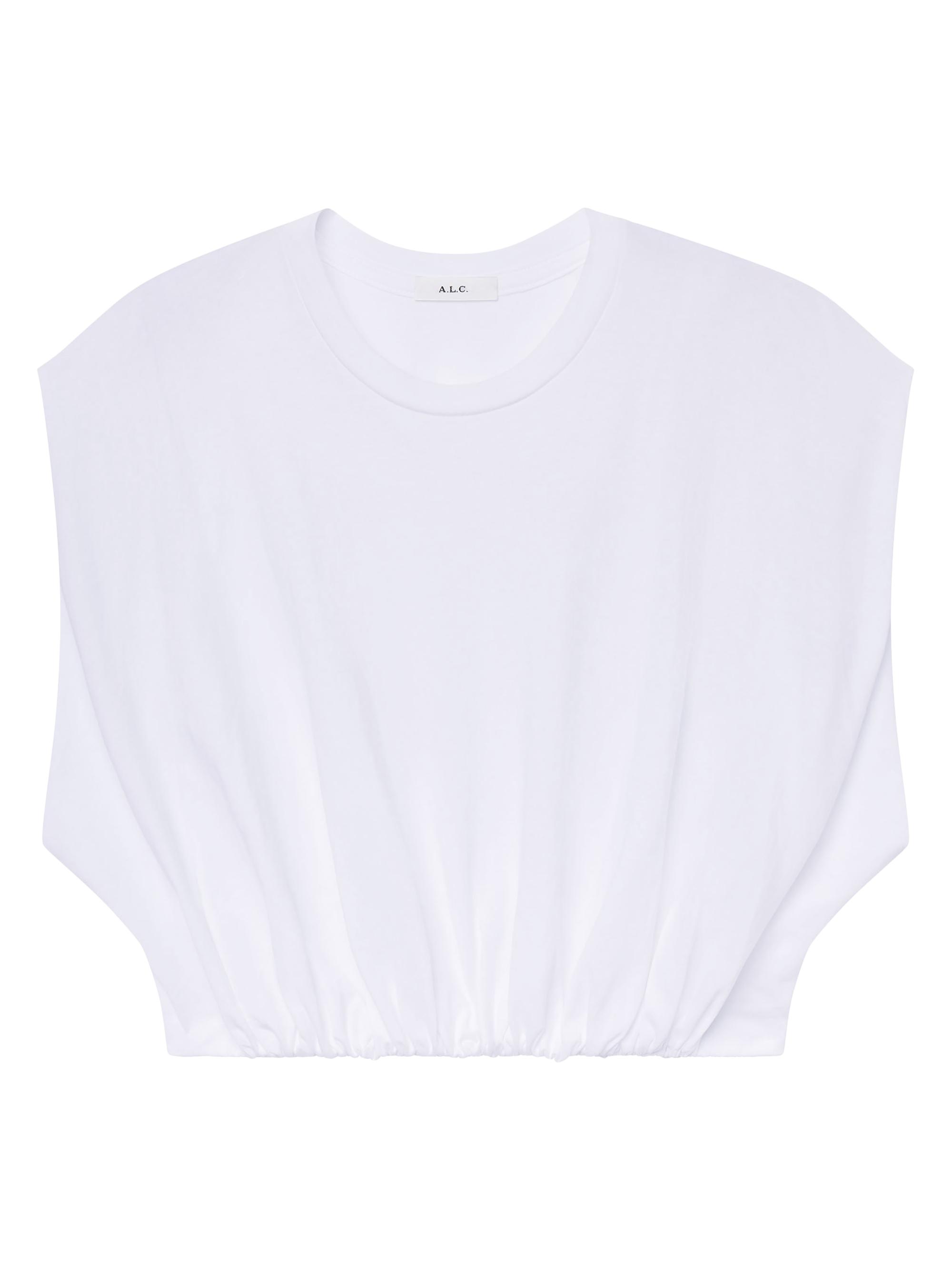 A.L.C. Women's Billie Cotton Cropped T-Shirt - Black