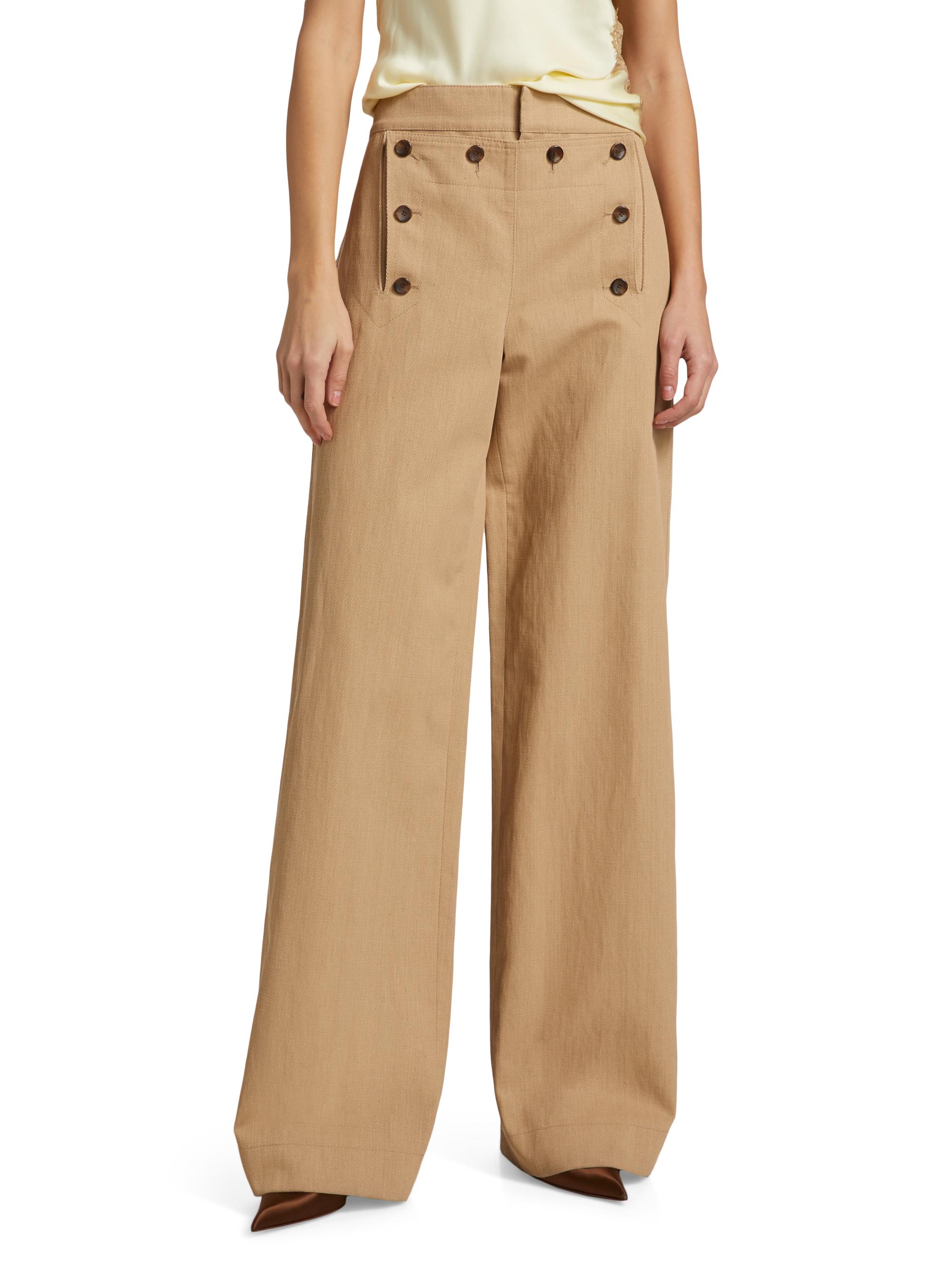 A.L.C. Lucas Button-Front-Panel Pants | Saks Fifth Avenue