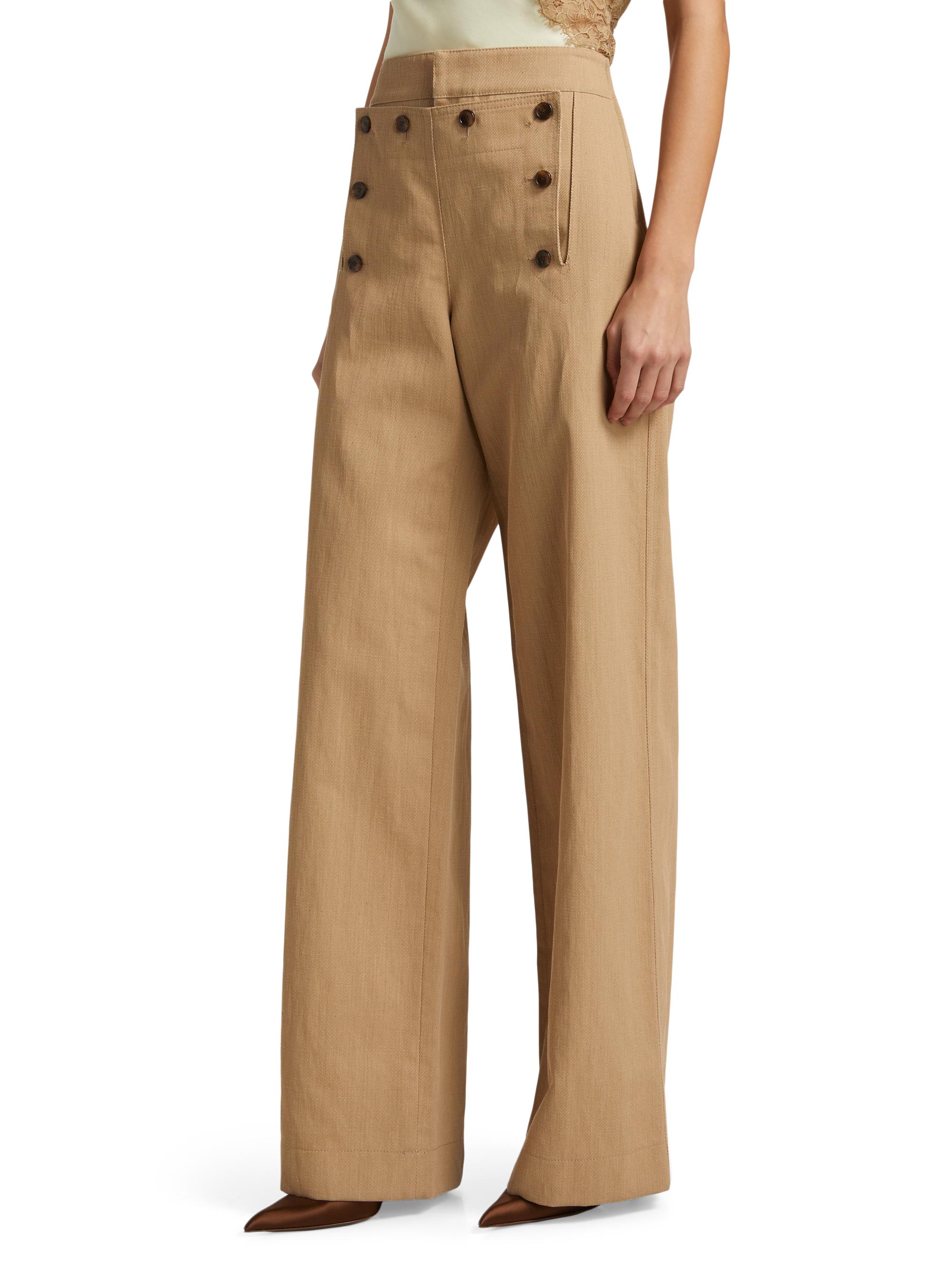 A.L.C. Lucas Button-Front-Panel Pants | Saks Fifth Avenue