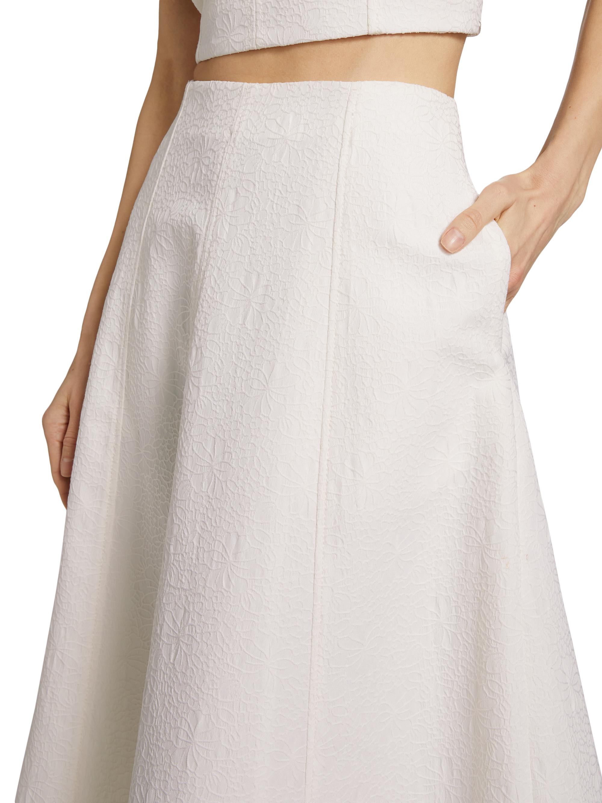 ★新品タグ付き★ Jacquard skirt white34 ☆新品タグ付き☆ Jacquard skirt white34