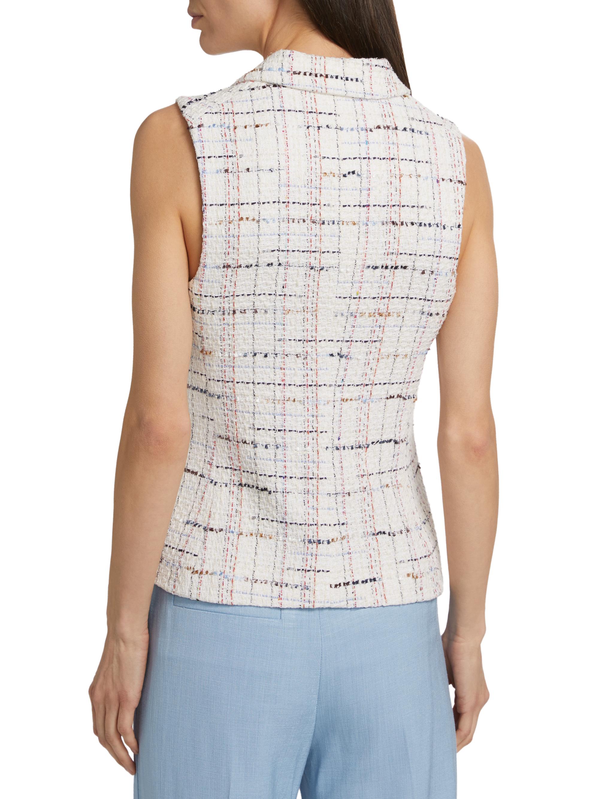 Benny Tweed Button-Front Vest