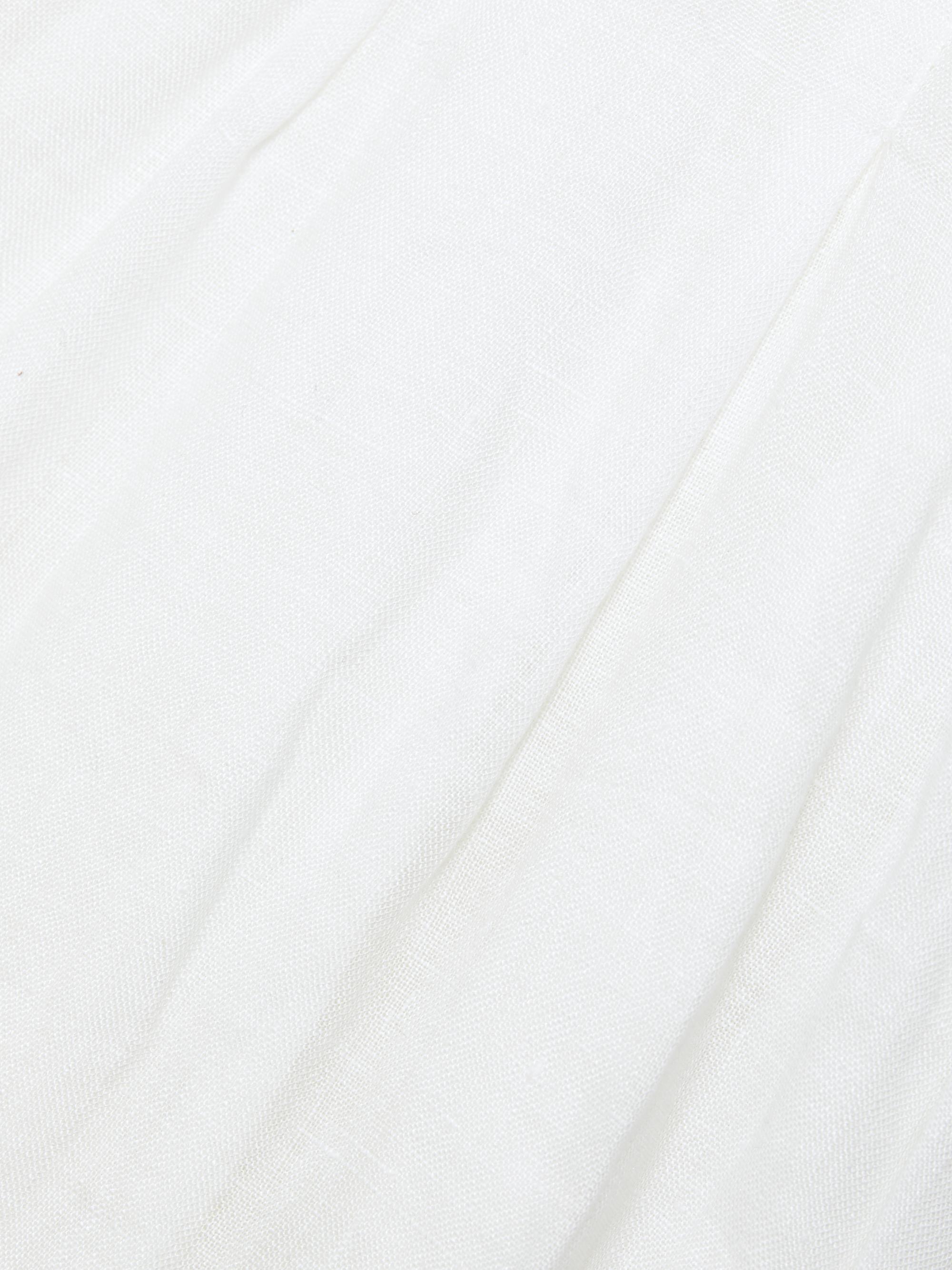 Veronica Beard Women's Loreta Linen Belted Midi-Shirtdress - Off White | Thumbnail 7