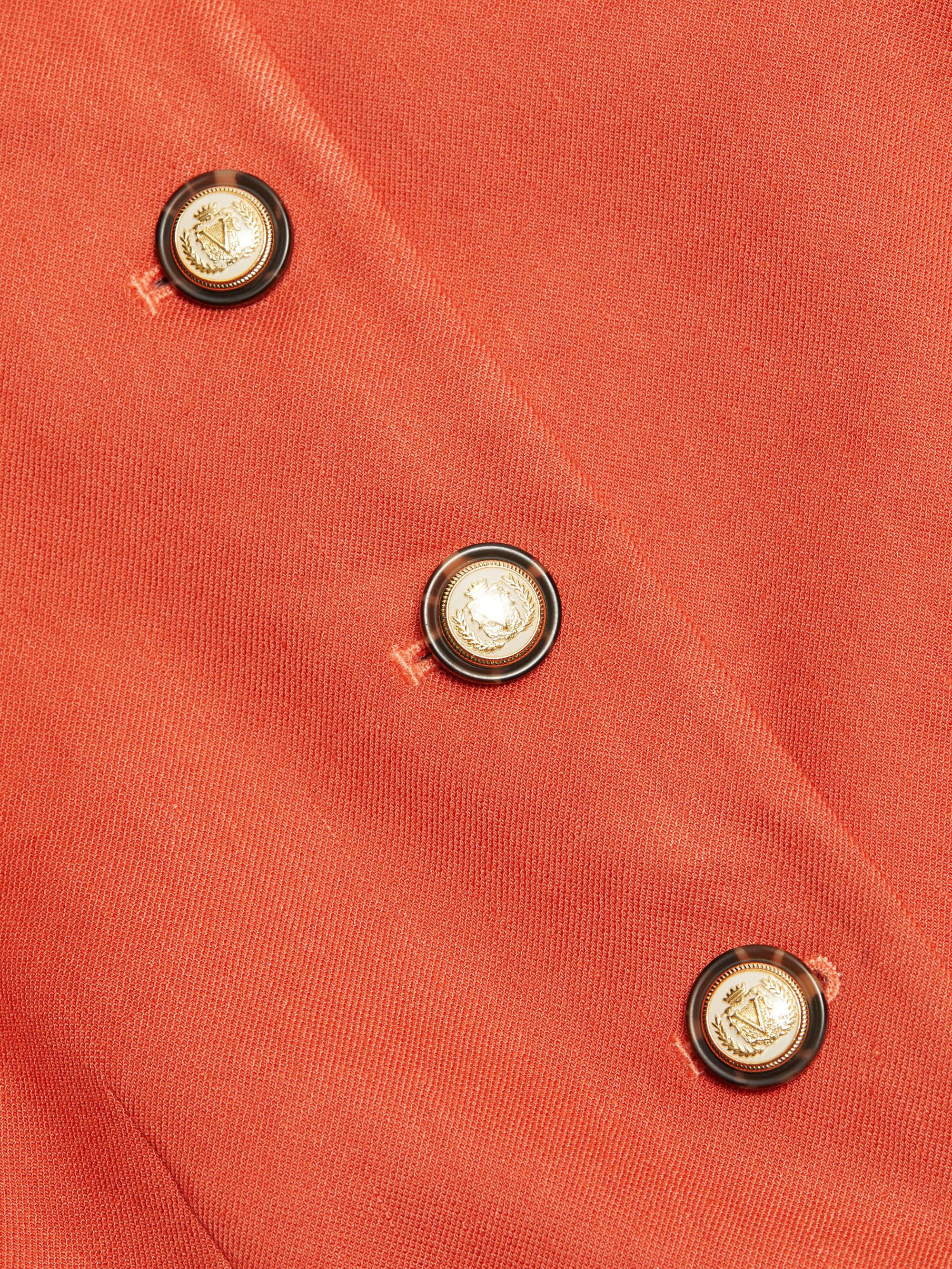 Veronica Beard Lois Linen-Blend Button-Front Vest Saks Fifth Avenue