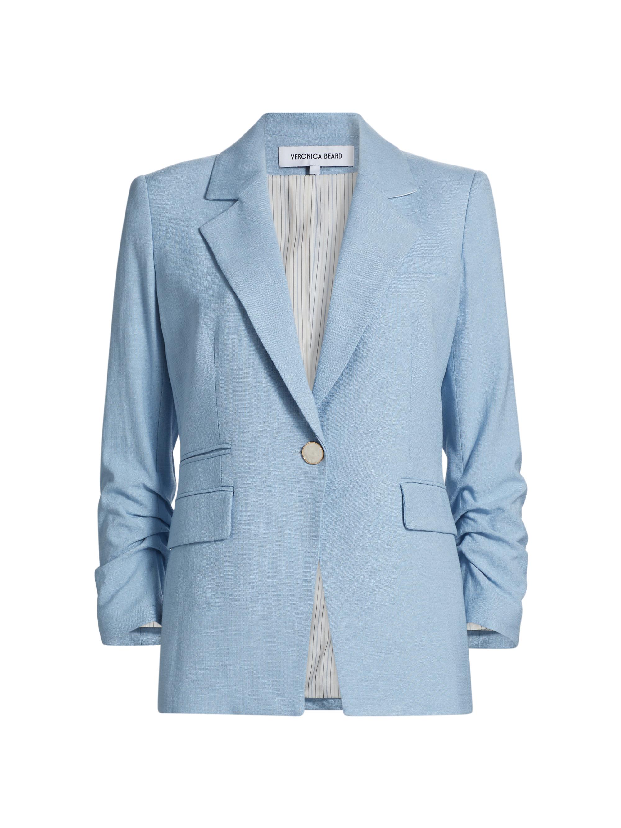 Veronica Beard Women's Battista One-Button Dickey Jacket - Bluebell