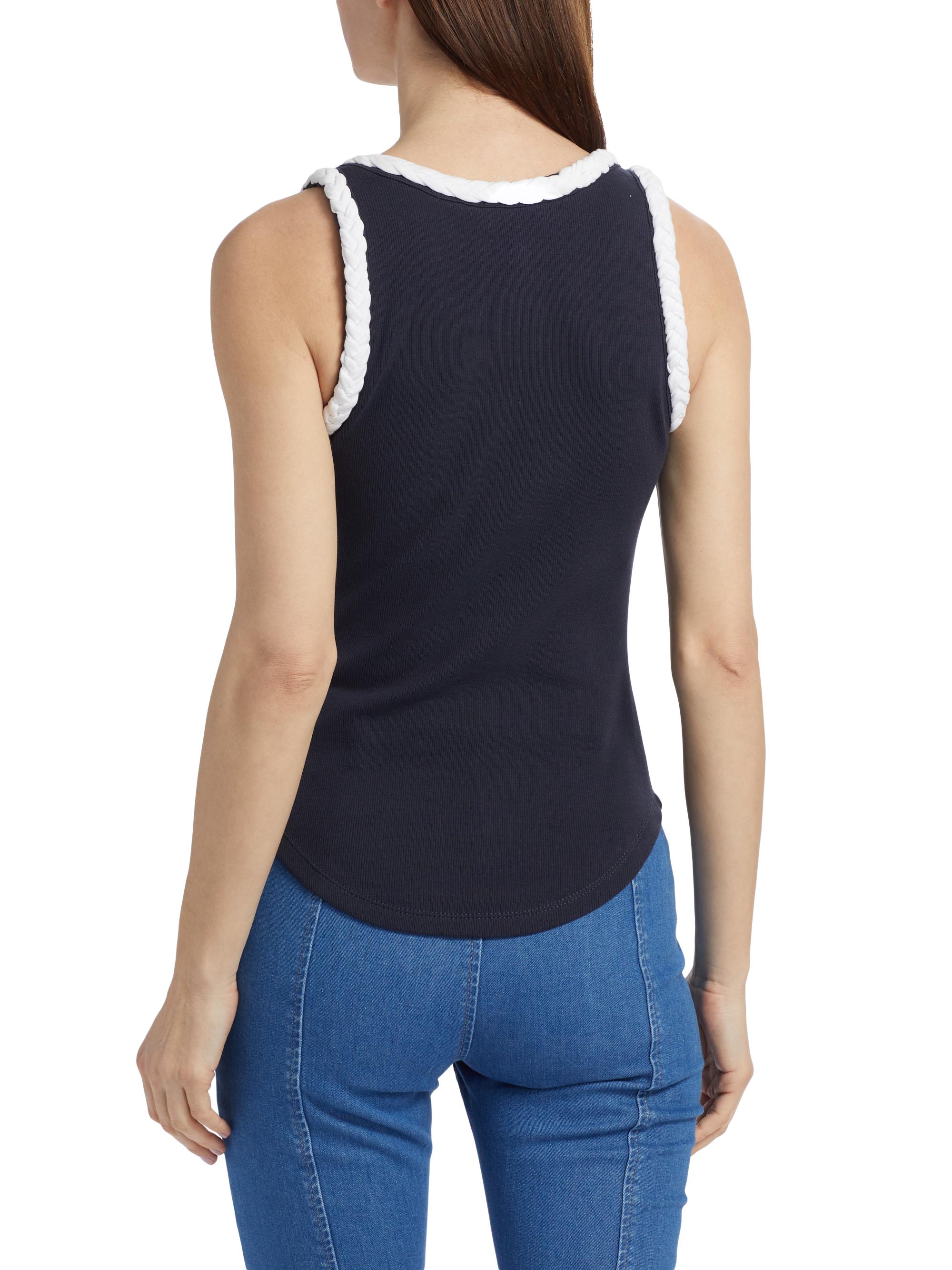 新作サルセーション　Back Pleat Tank Top 193-2032_CorstPleatherFront-