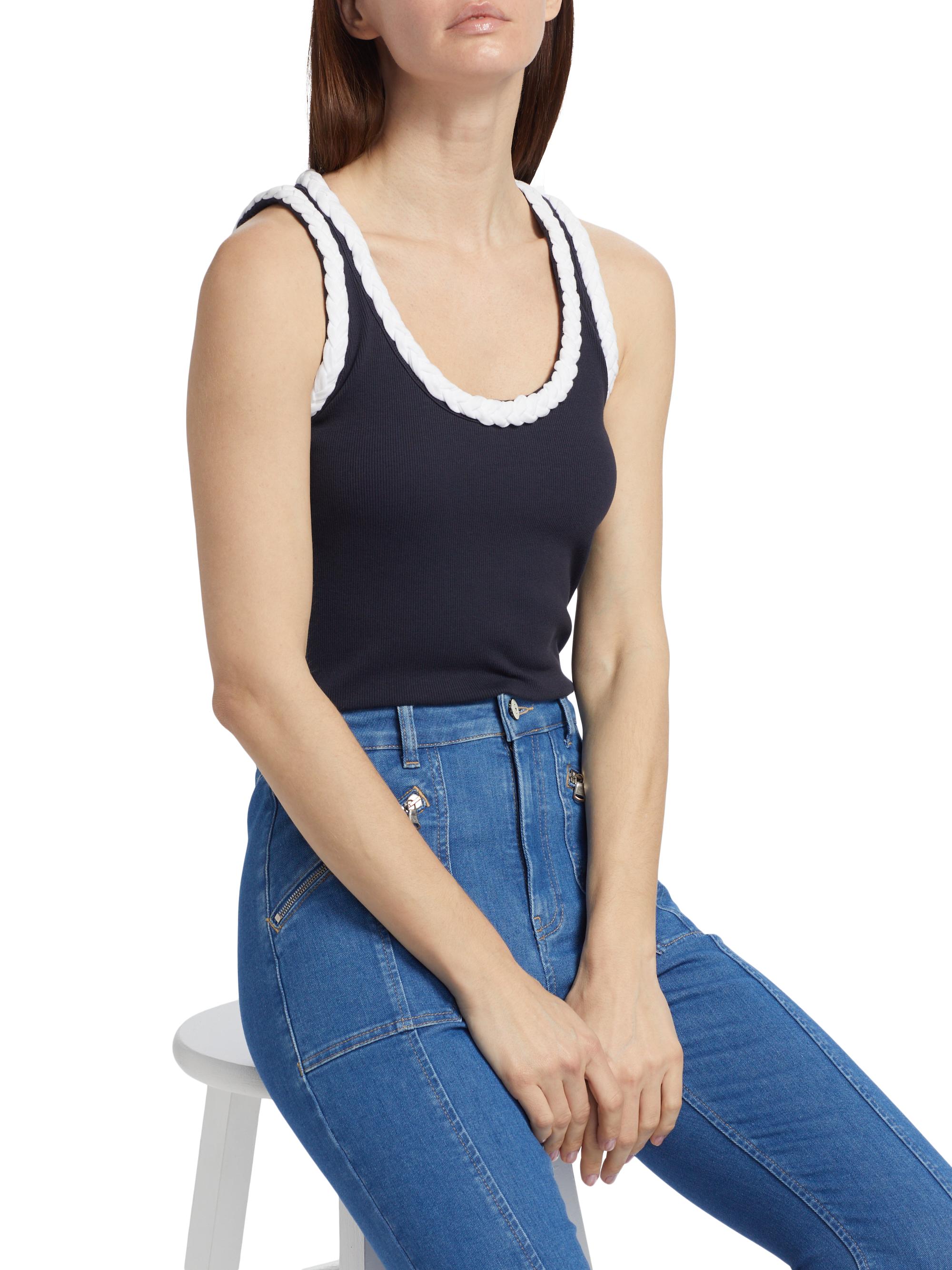 Cinq à Sept Braided Tank Top | Saks Fifth Avenue
