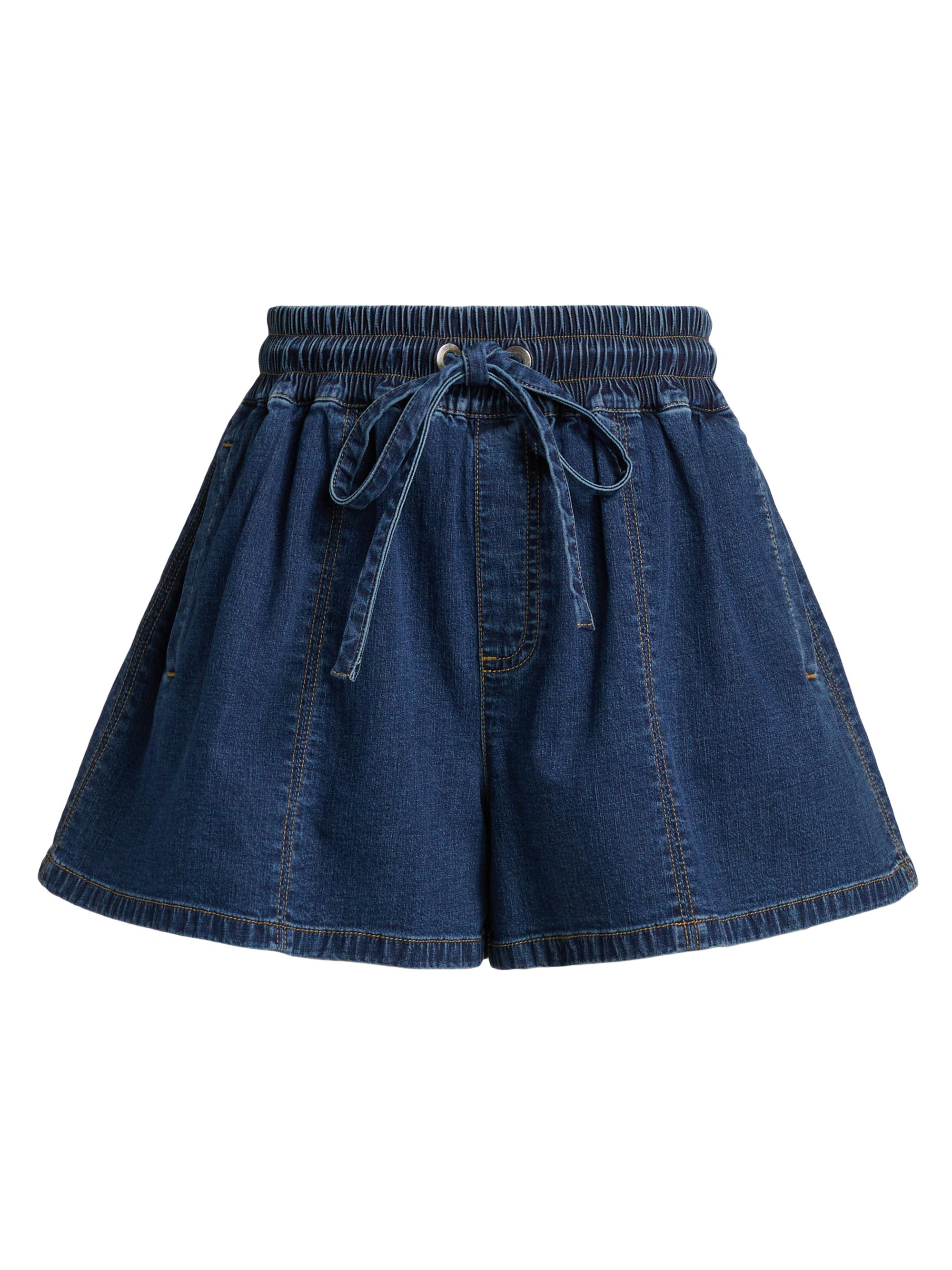 Cinq à Sept Women's Paige Stretch-Denim Shorts - Marine