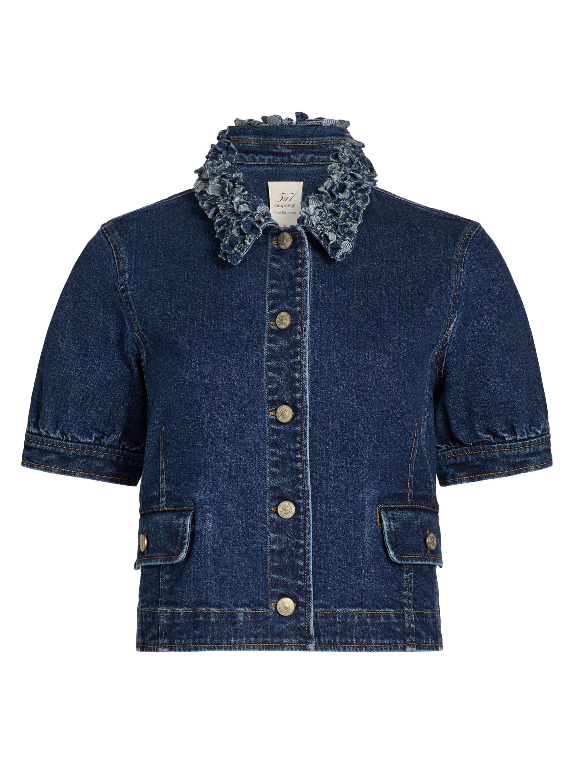 Cinq à Sept Women's Petal Ethel Stretch-Denim Jacket - Oceane