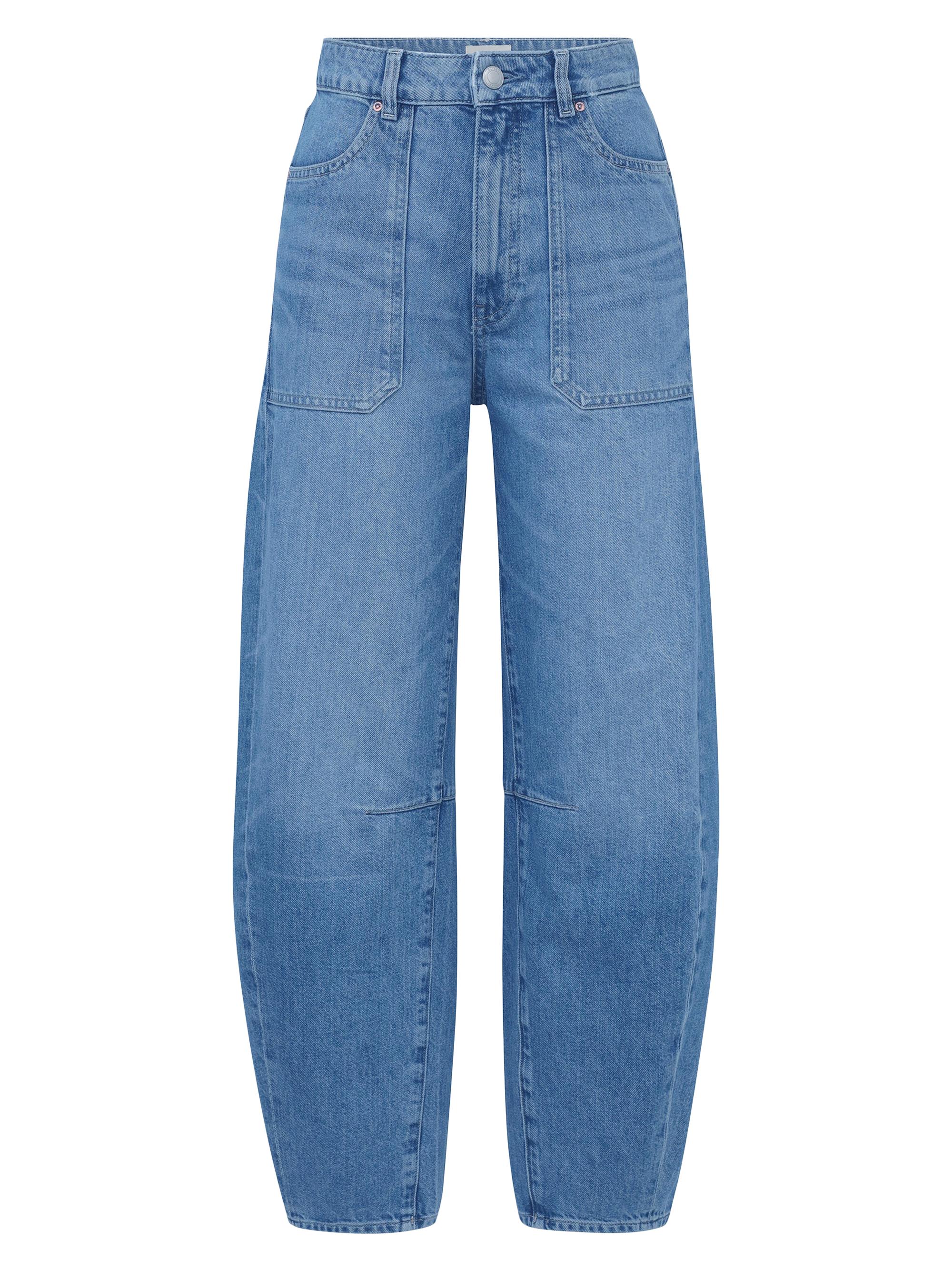 DL1961 Premium Denim Women's Miro High-Rise Barrel-Leg Jeans - Meadow Lake