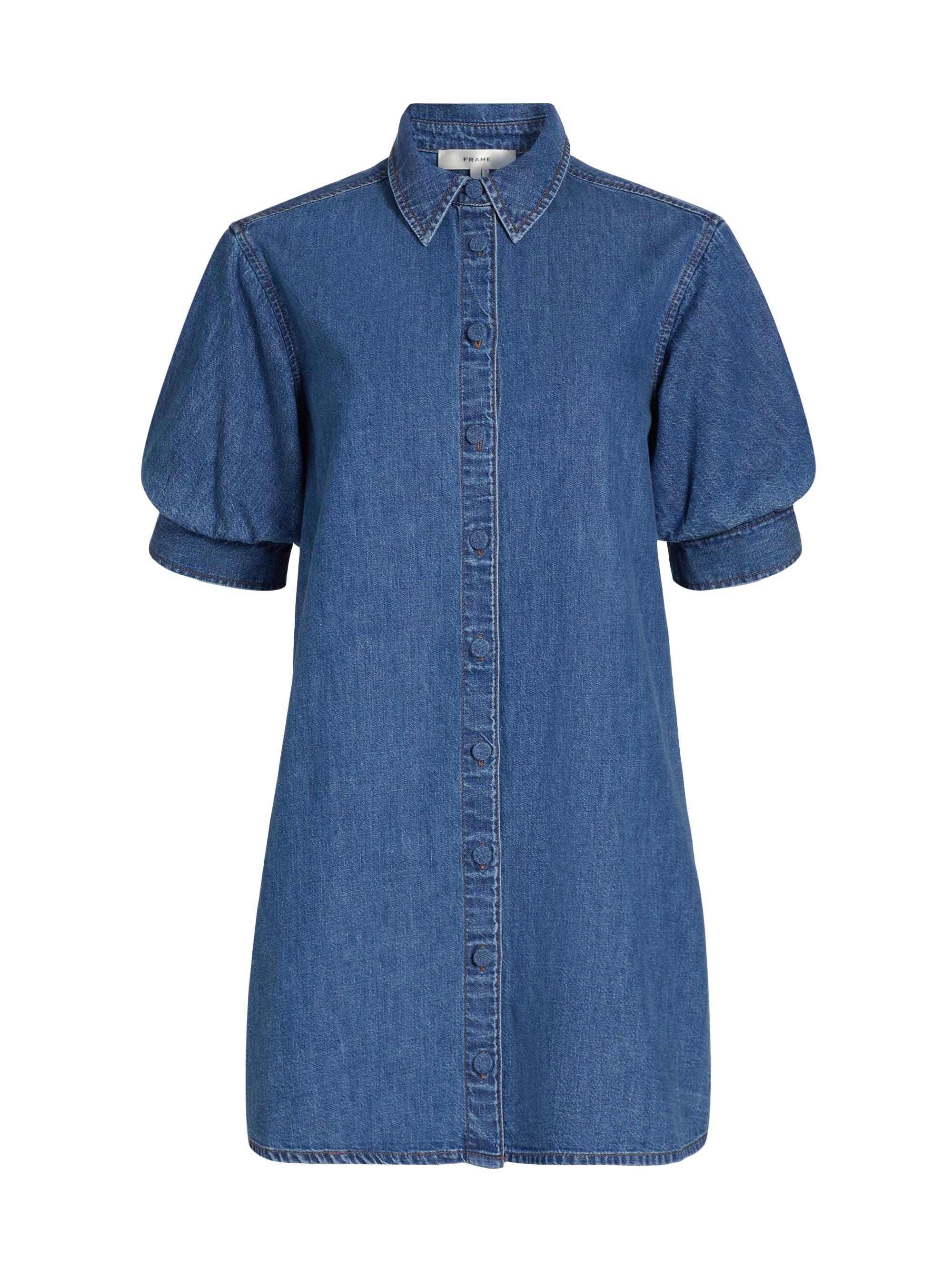 FRAME Women's The Play Cotton Denim Minidress - Antonia