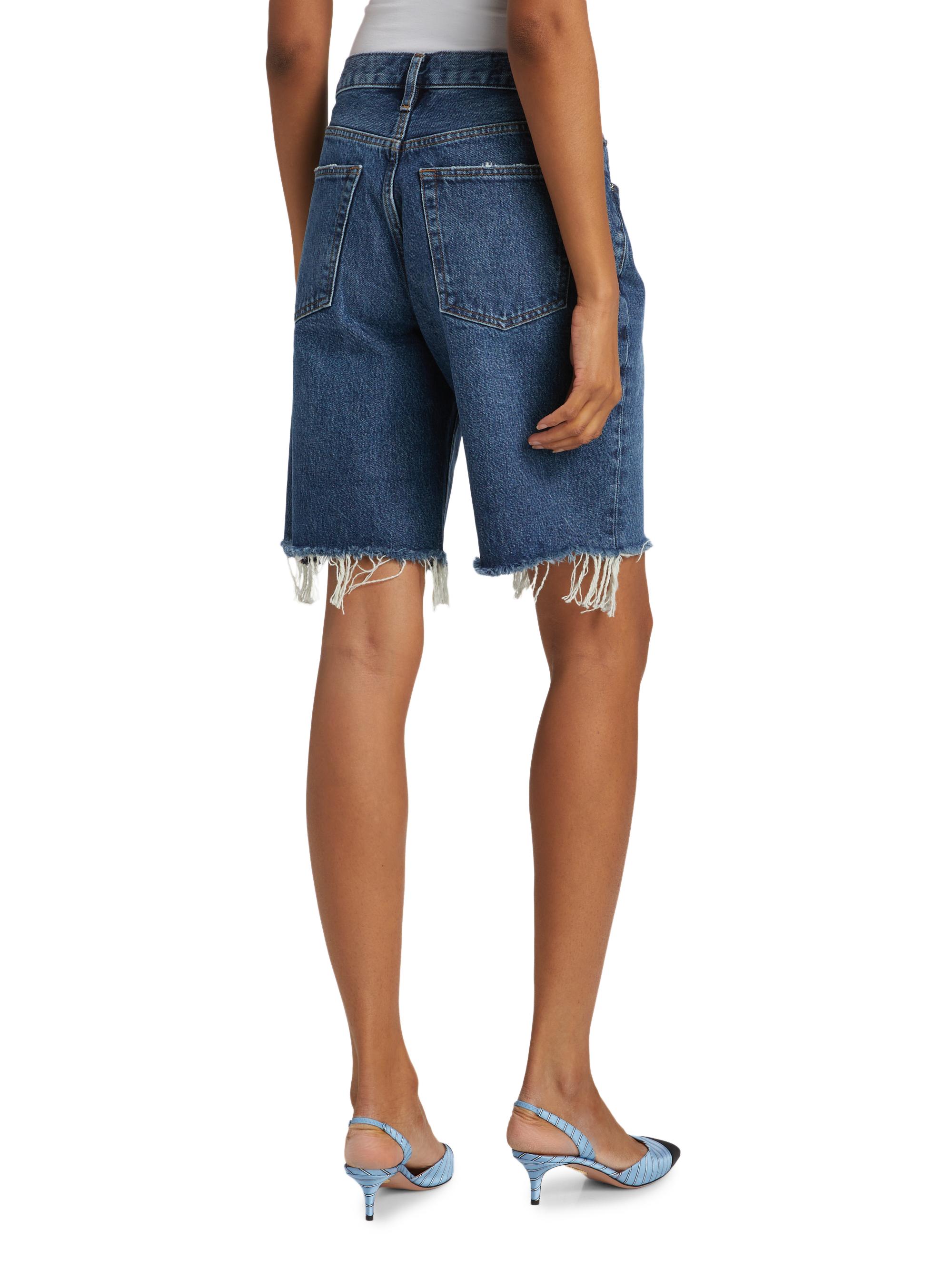 FRAME The Leisure Denim Shorts | Saks Fifth Avenue