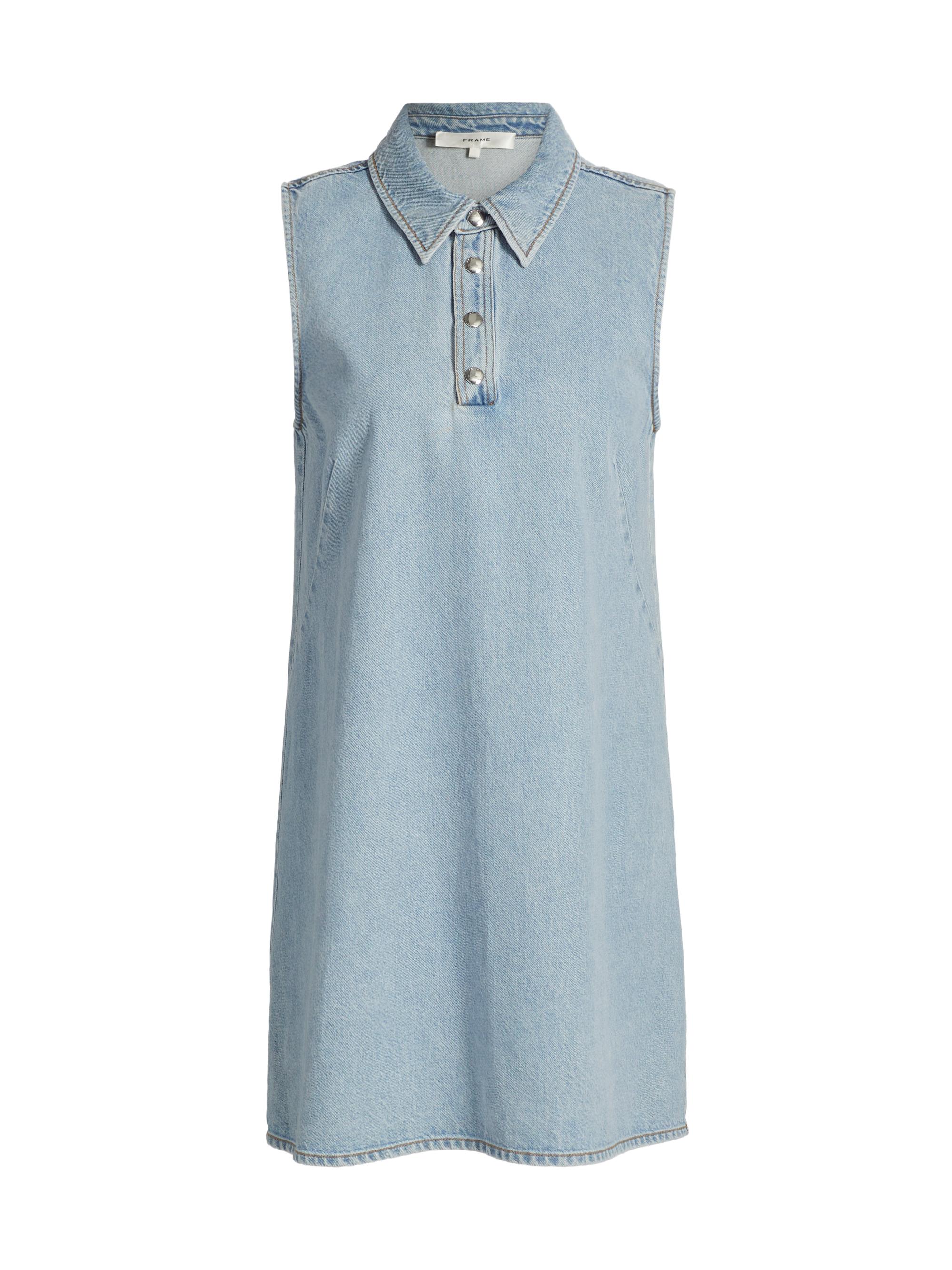 Frame Micro Flare Denim Dress | Saks Fifth Avenue