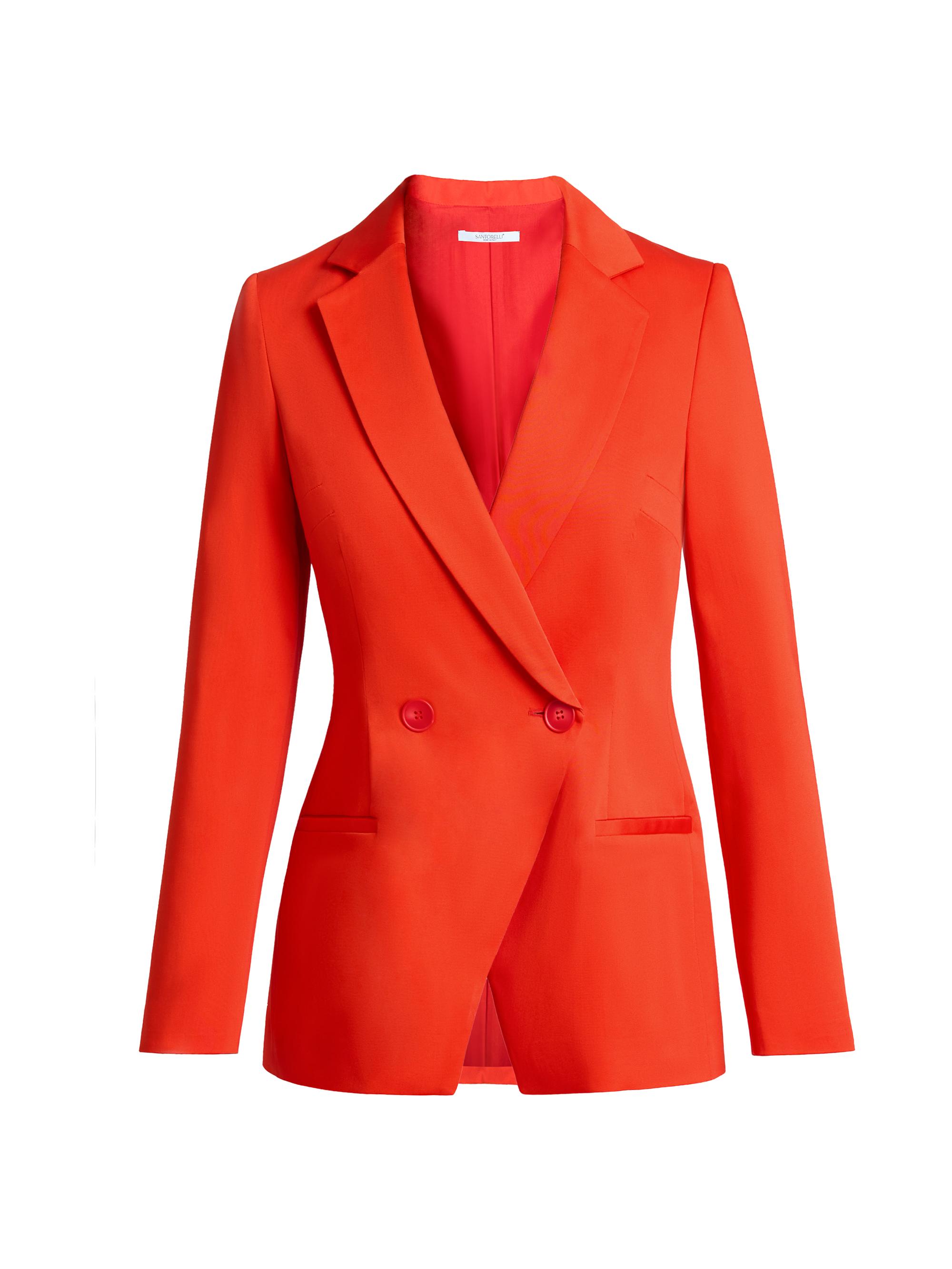 Rowan Stretch-Cotton Double-Breasted Blazer