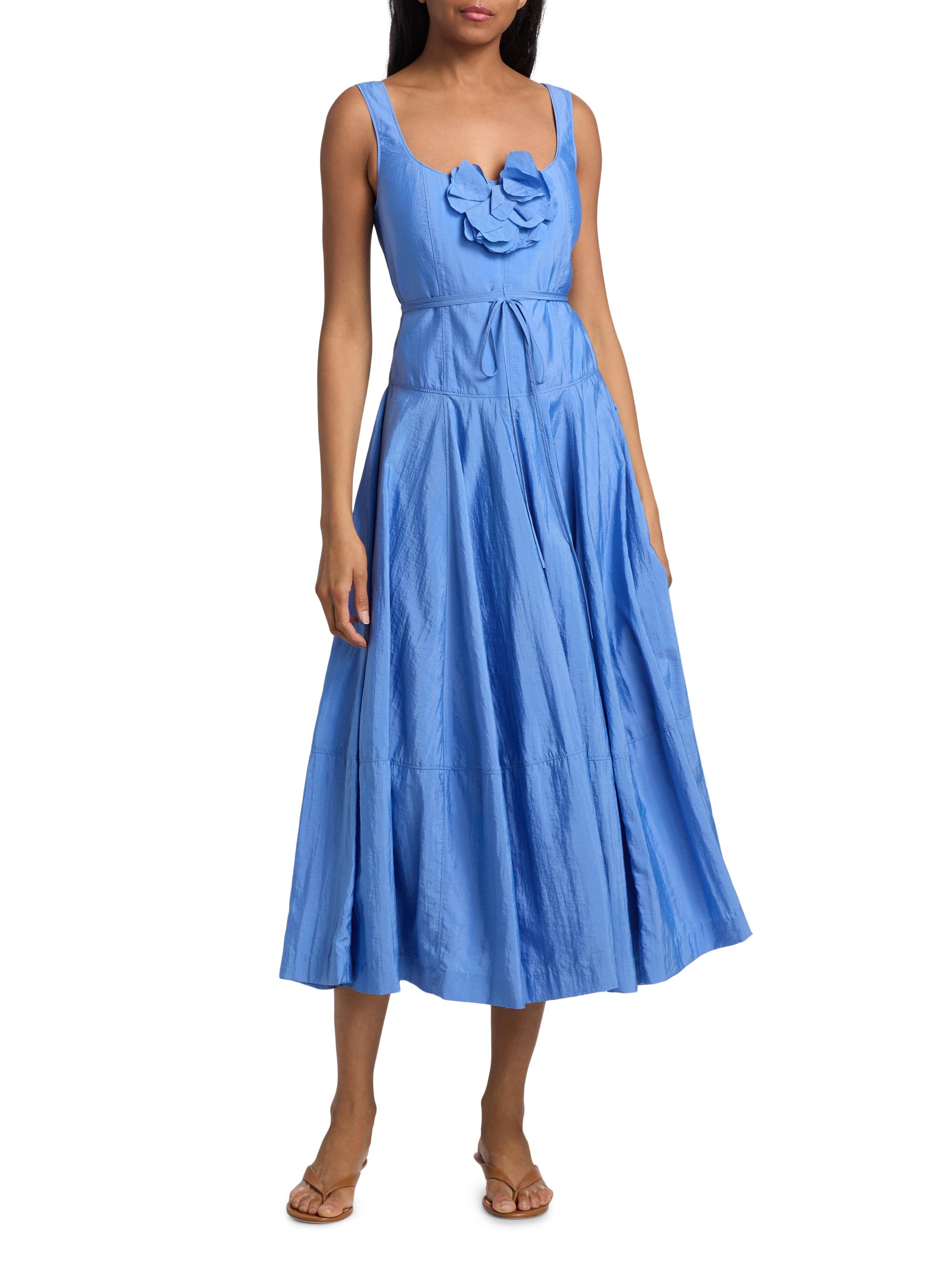 Cinq à Sept Joisian Flower Midi-Dress | Saks Fifth Avenue