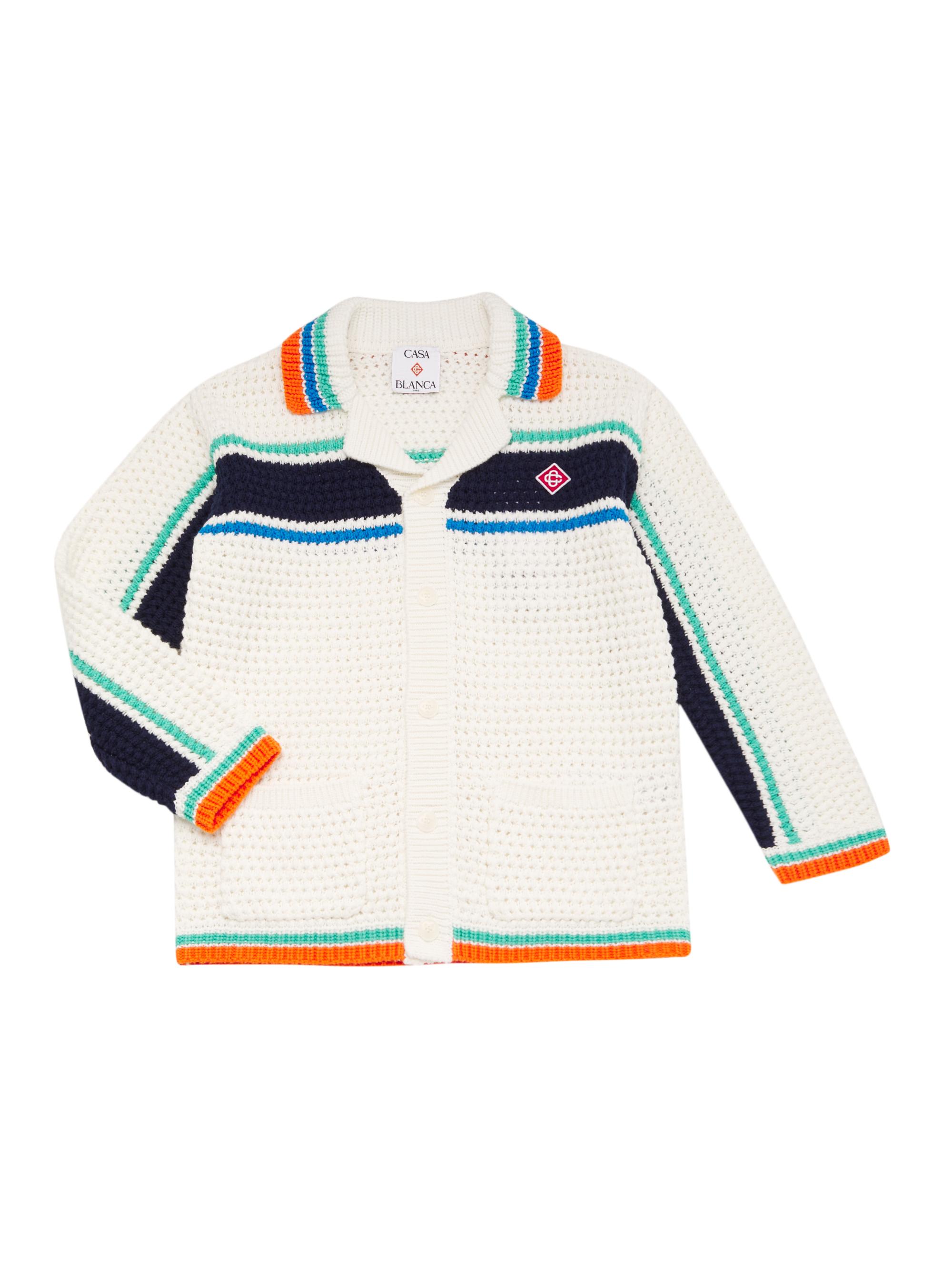 Casablanca Little Boy's Boy's Crochet Effect Tennis Shacket