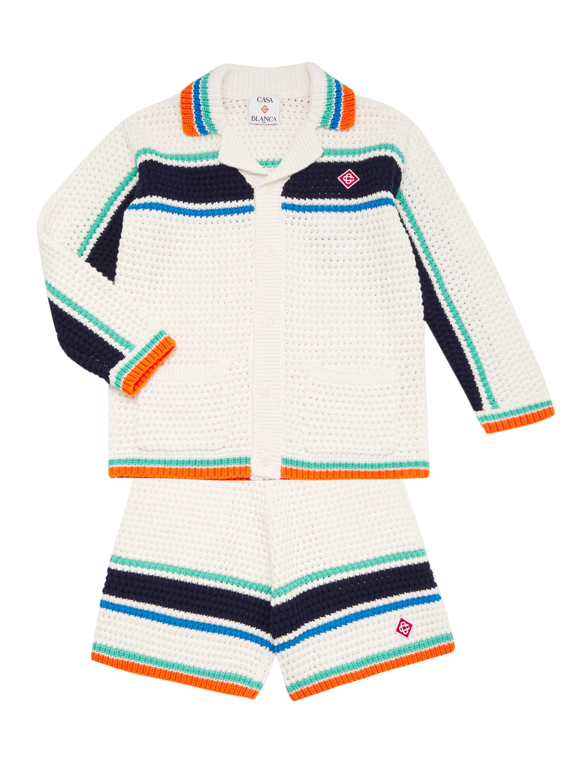Casablanca カサブランカ ニットシャツ Tennis Shacket Casablanca カサブランカ ニットシャツ Tennis Shacket CASABLANCA