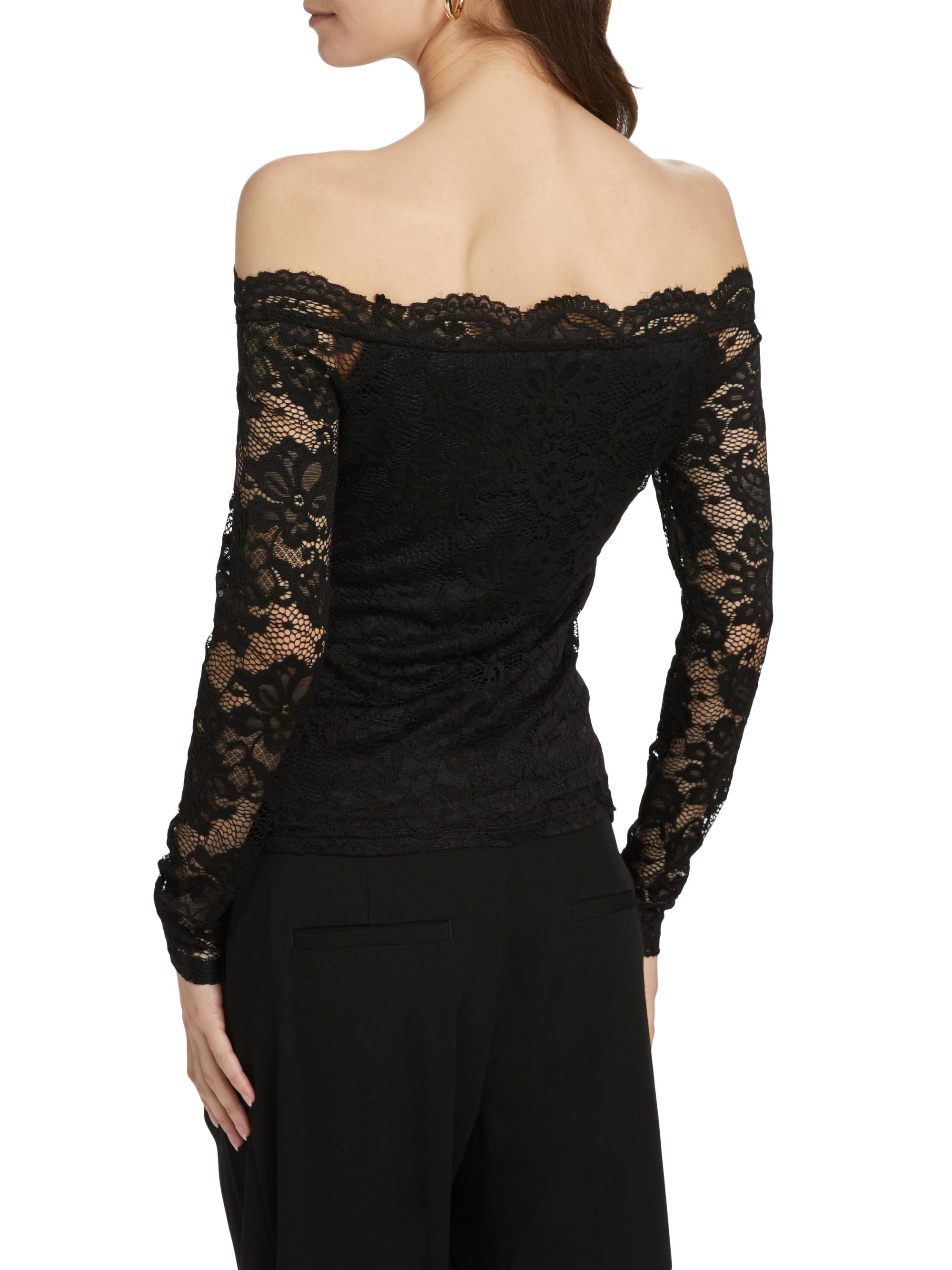 If Only Studio Lace Off-the-Shoulder Top | Saks Fifth Avenue
