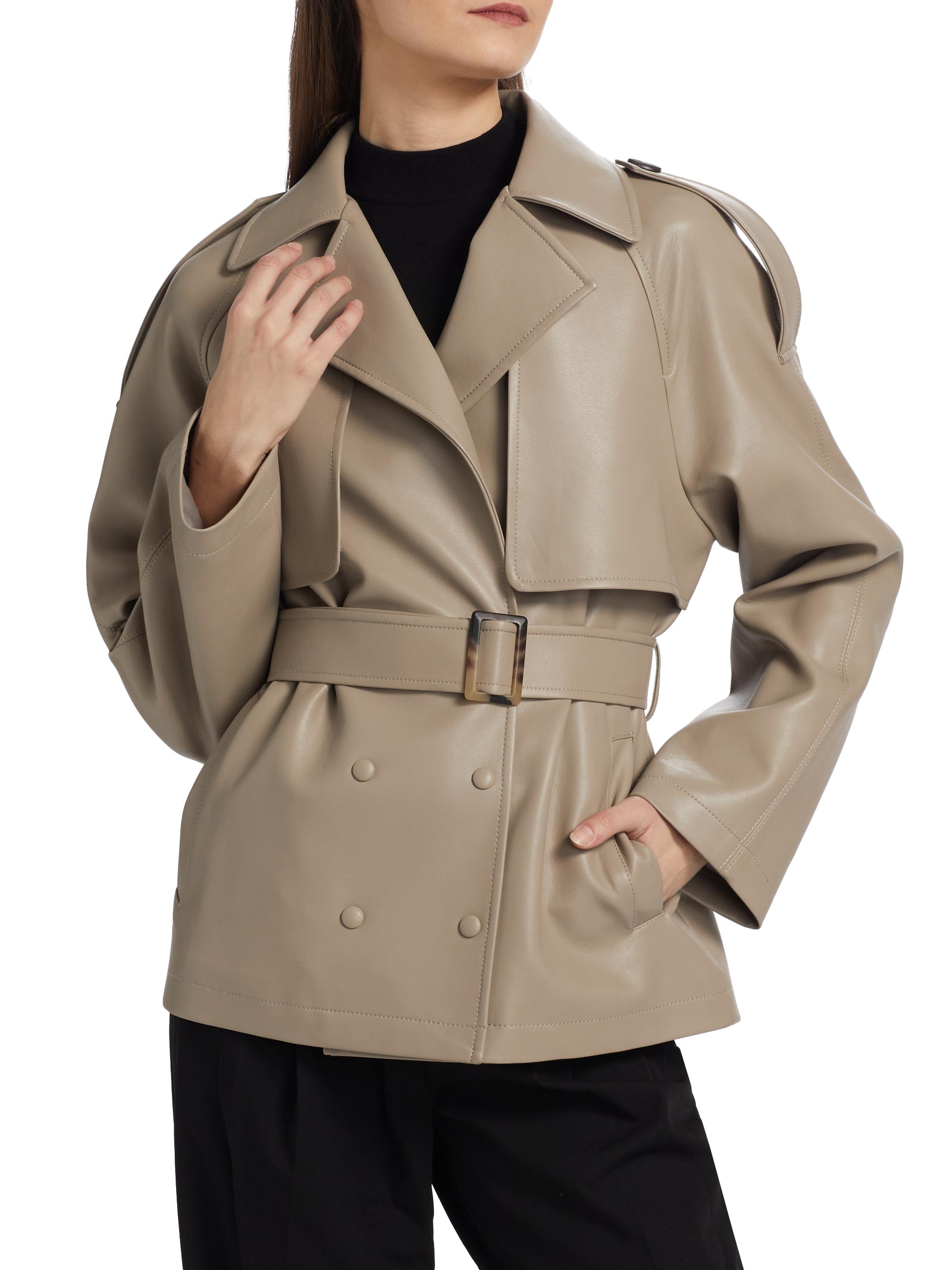 If Only Studio Faux Leather Trench Coat | Saks Fifth Avenue