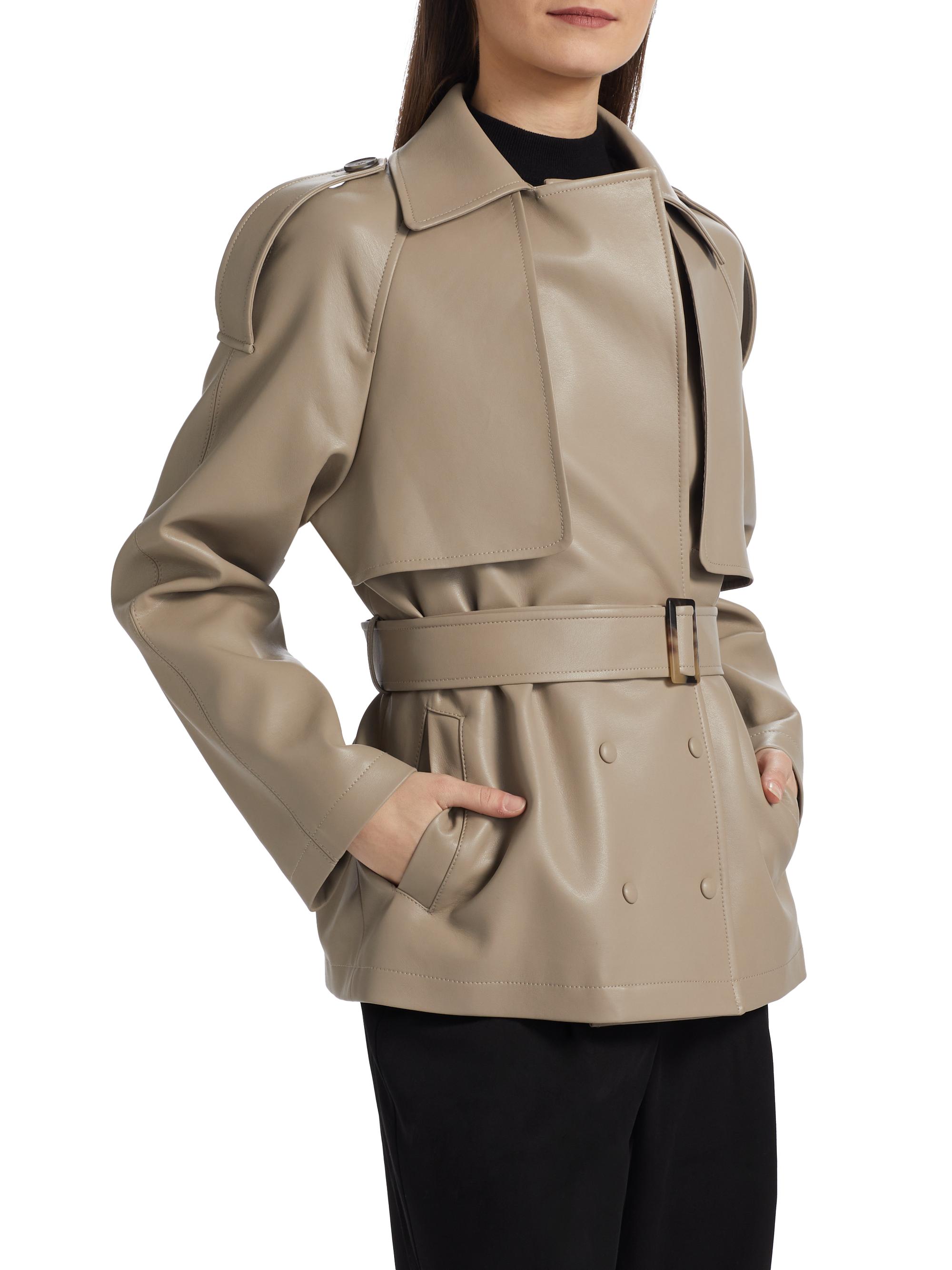 If Only Studio Faux Leather Trench Coat | Saks Fifth Avenue